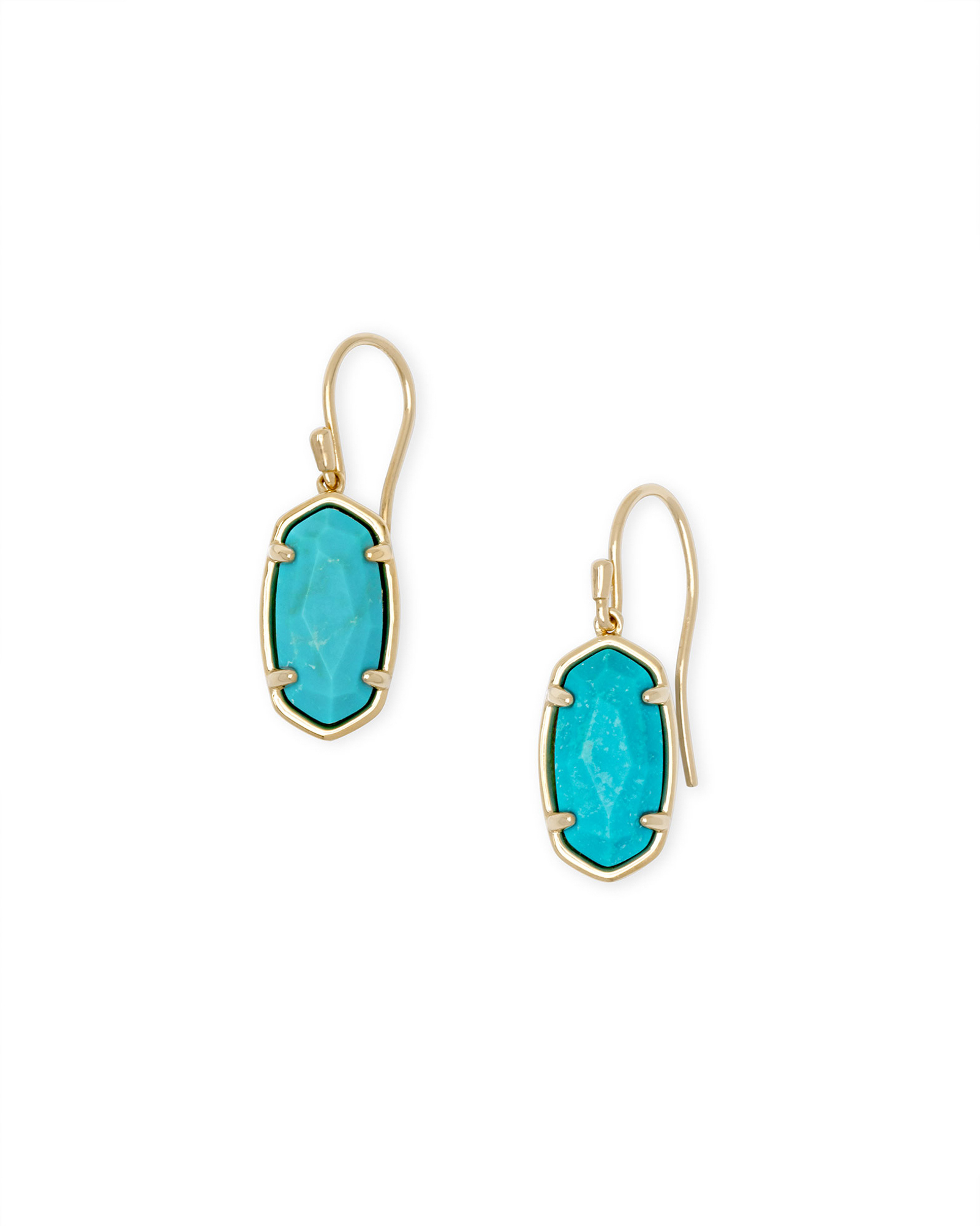 Lee 18k Gold Vermeil Drop Earrings in Genuine Turquoise | Kendra Scott