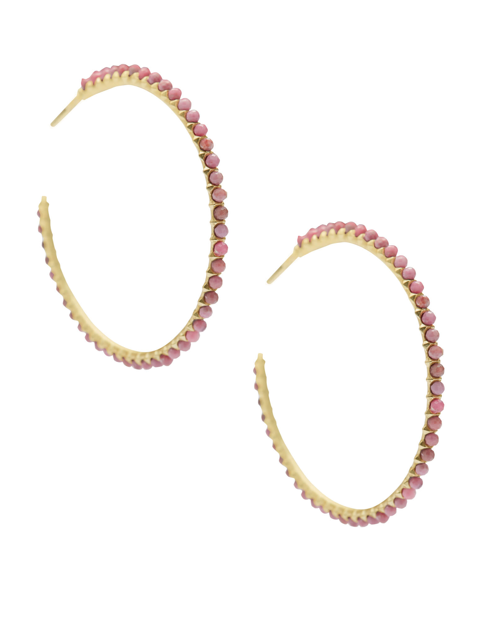 Birdie Gold Hoop Earrings in Teal Agate | Kendra Scott