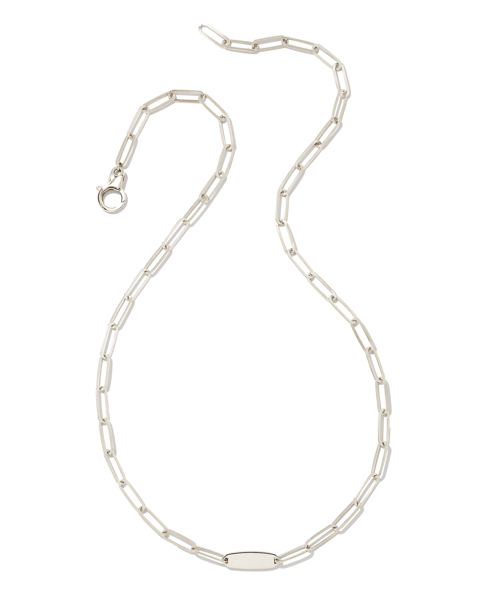 Marlee Paperclip Chain Necklace in Sterling Silver | Kendra Scott