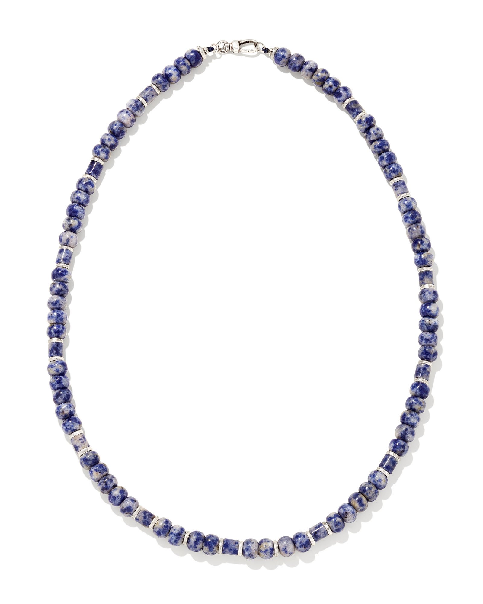 Conrad Oxidized Sterling Silver Long Strand Necklace in Sodalite ...