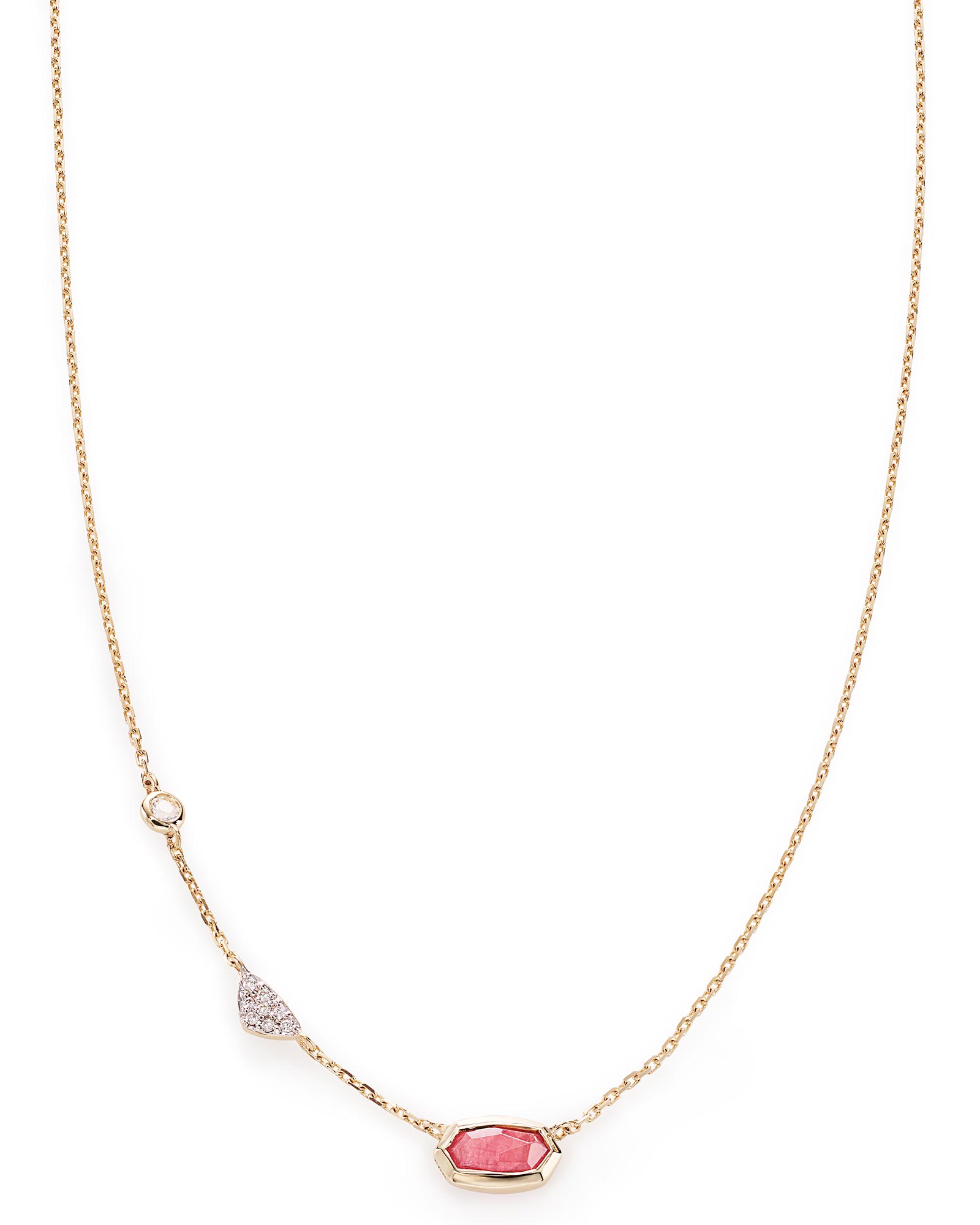 Aryn Pendant Necklace in Pink Tourmaline | Kendra Scott