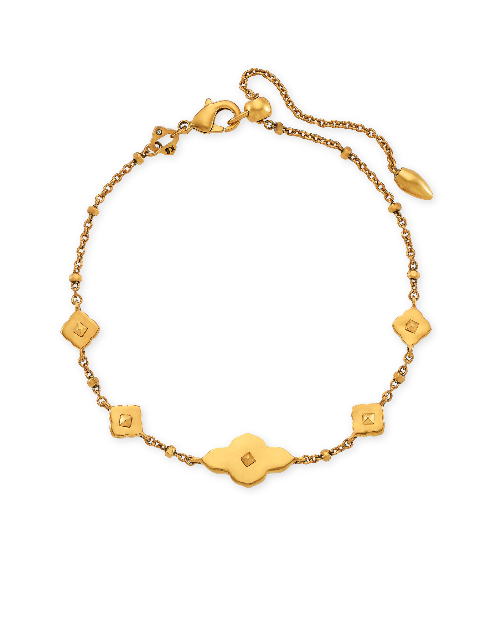 Selling: 18k Rose Gold Plated Silver Monogram Bracelet- $ 58.00