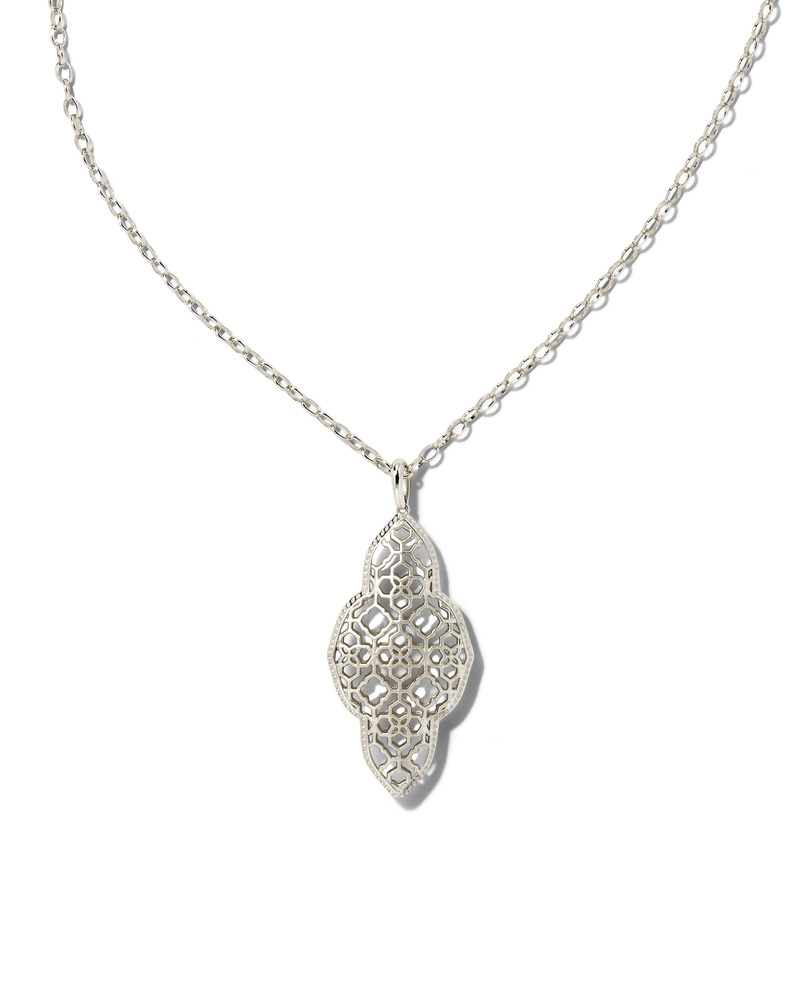 Abbie Long Pendant Necklace in Silver | Kendra Scott