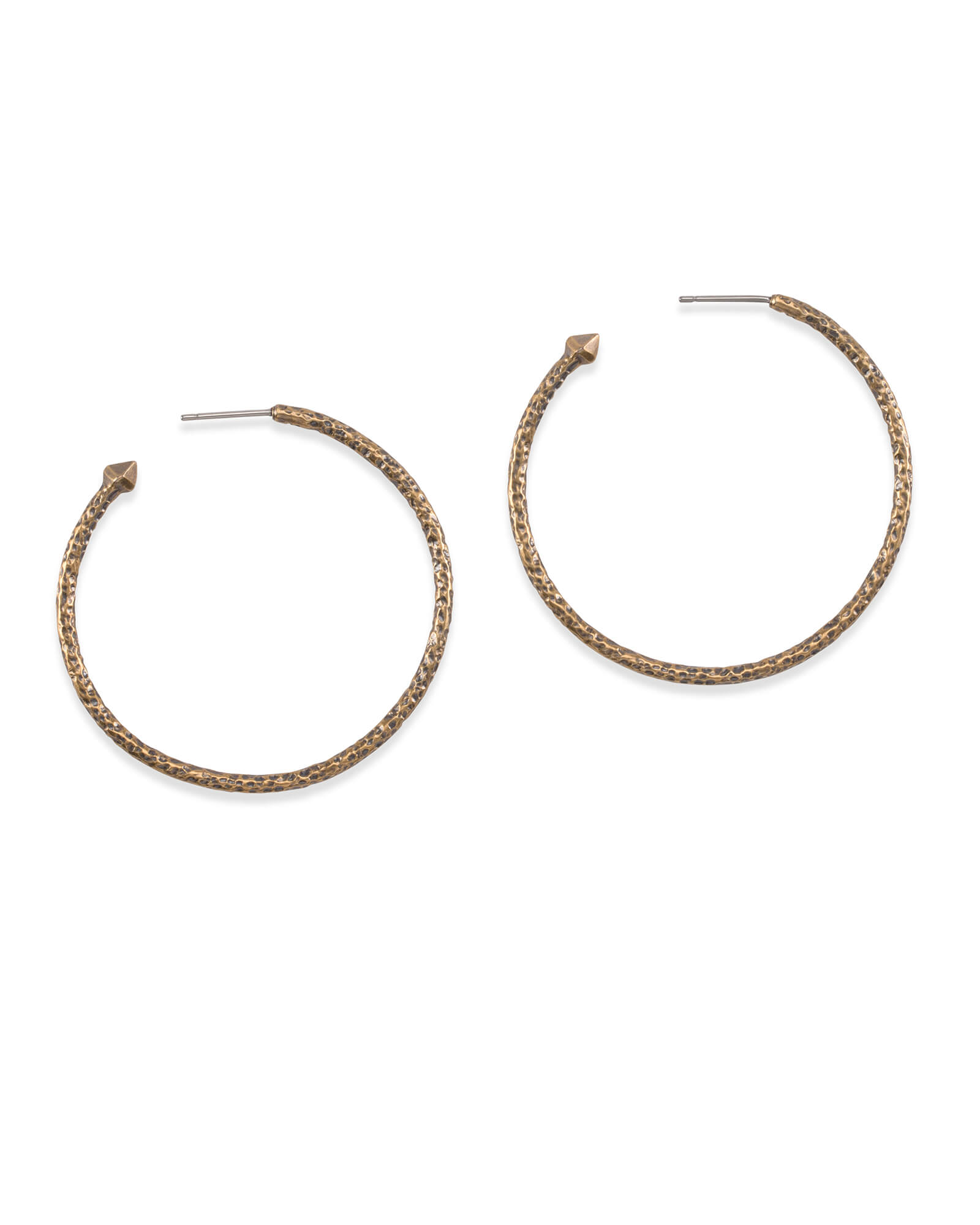 Mantova Bold Hammered Hoop Earrings  vezoorajewellery