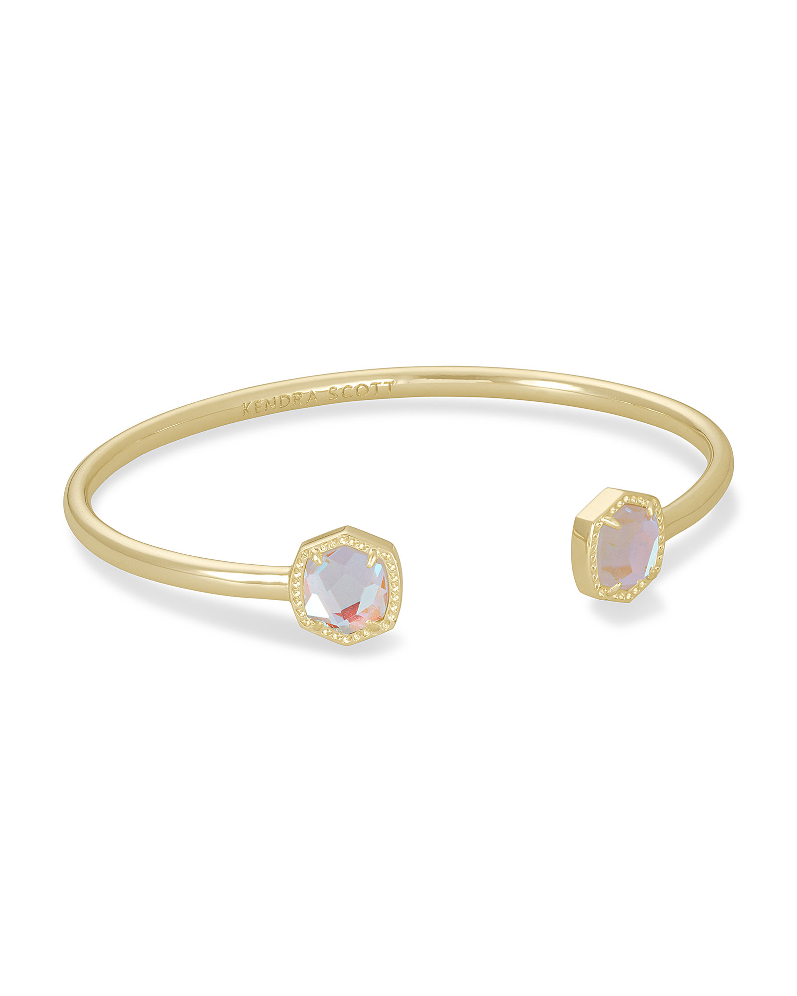 Davie Gold Cuff Bracelet in Dichroic Glass | Kendra Scott