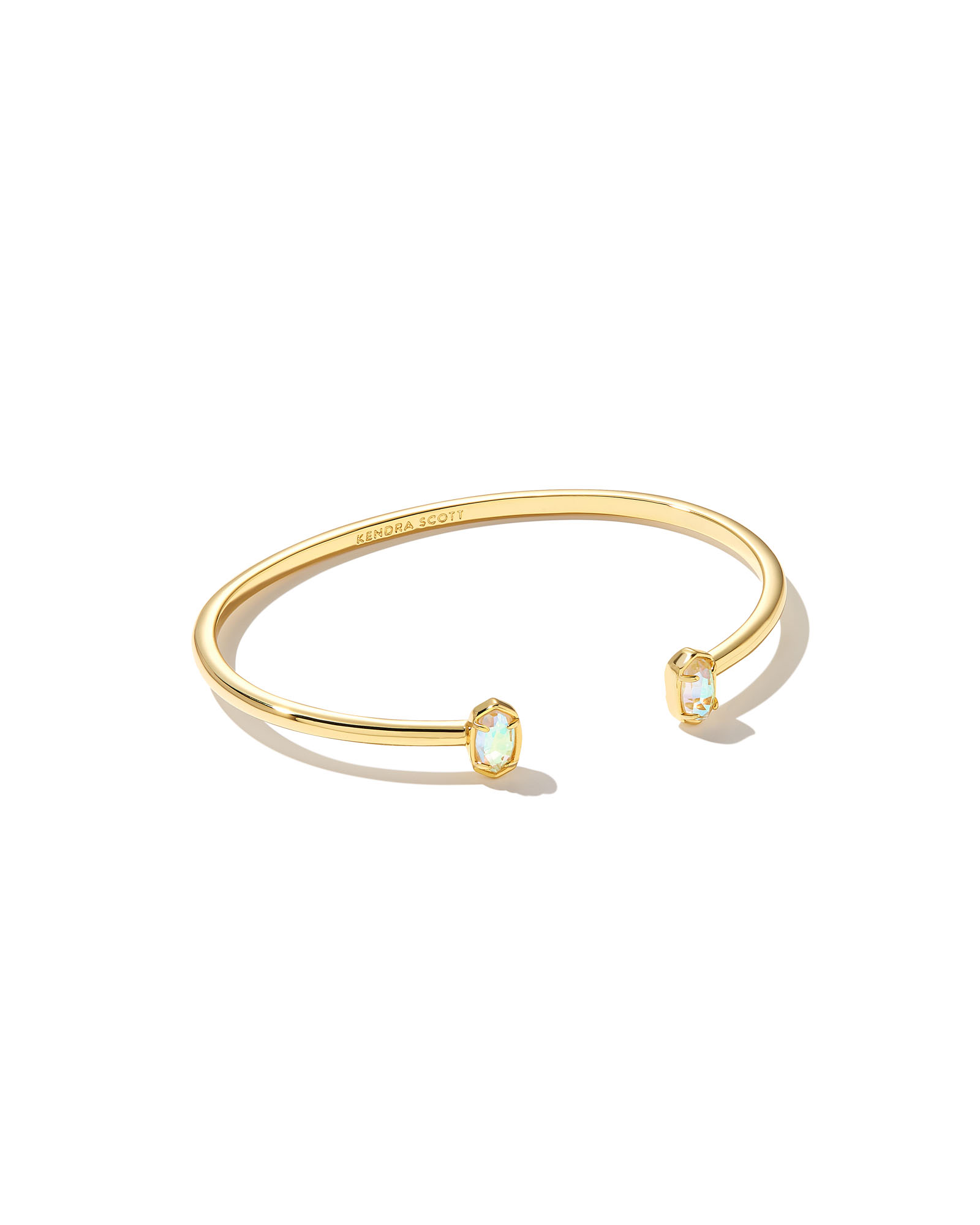 Emilie Gold Cuff Bracelet in Dichroic Glass | Kendra Scott