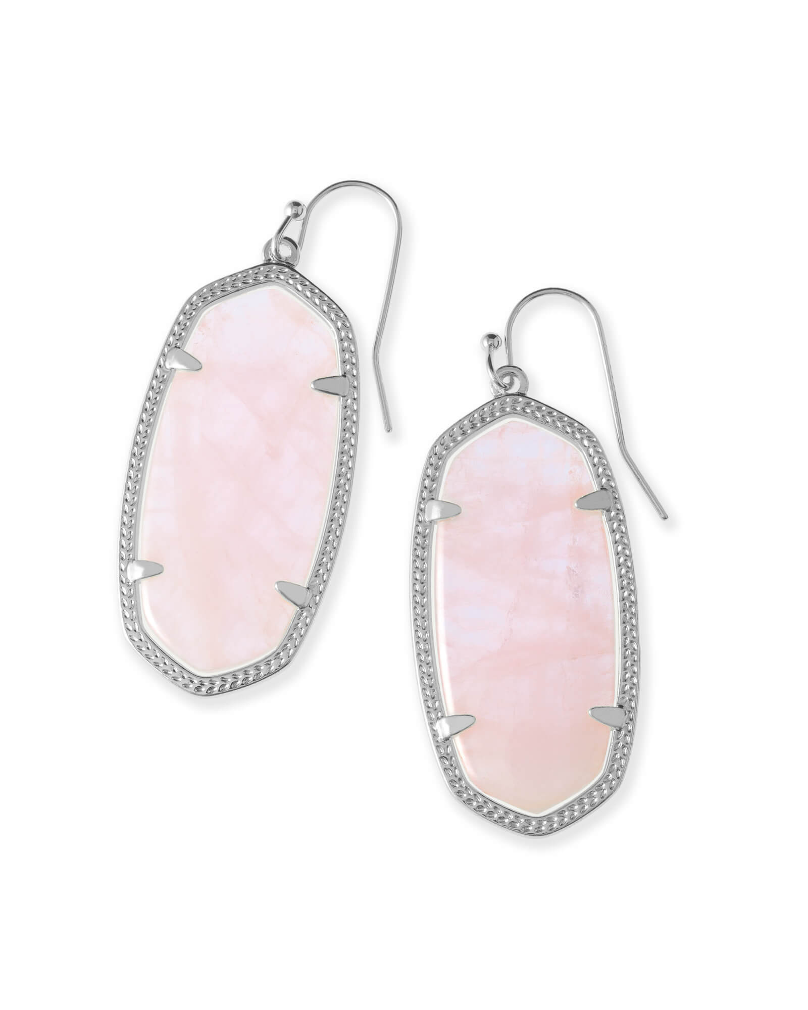 kendra scott danielle earrings rose quartz