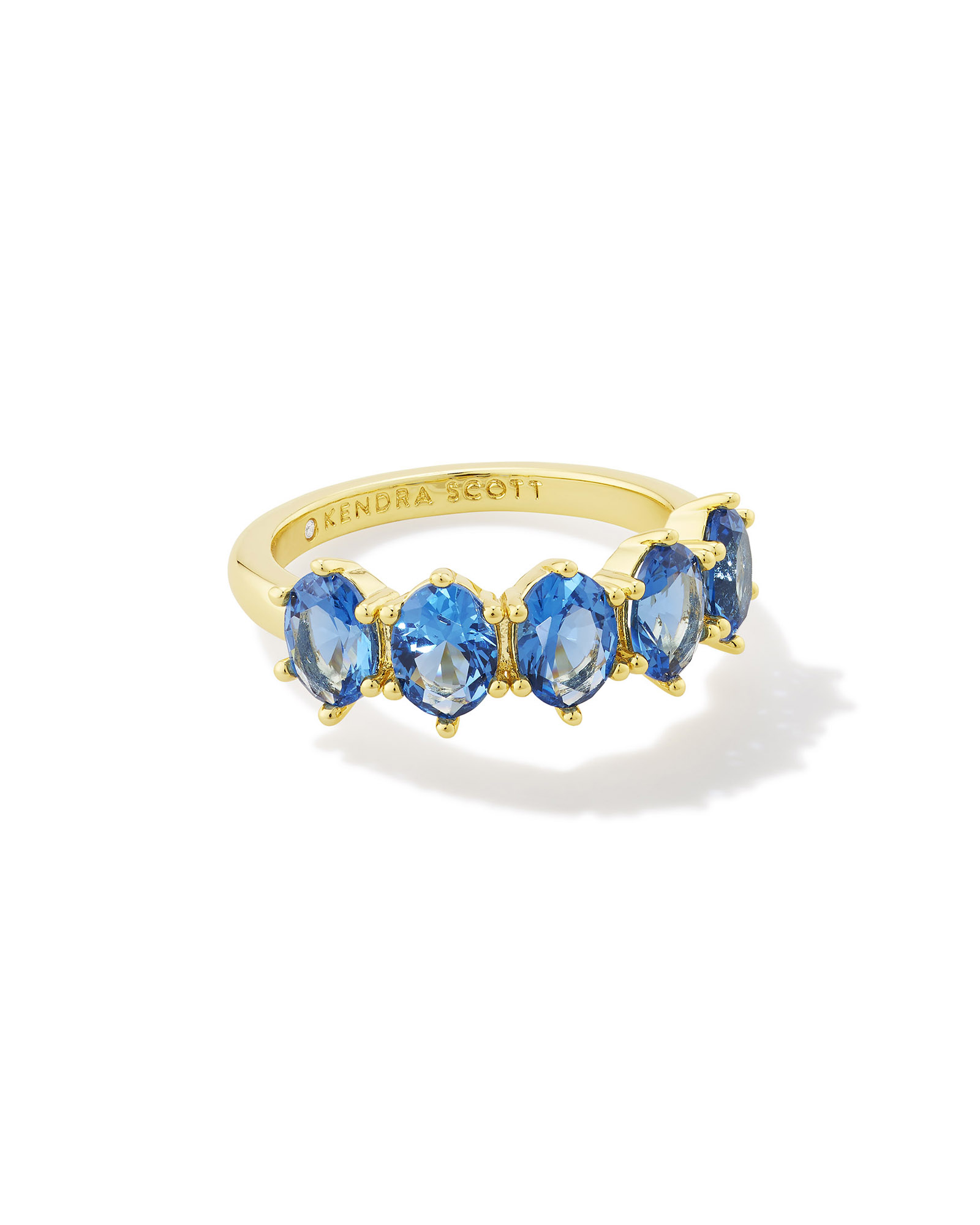 Cailin Gold Crystal Band Ring in Blue Violet Crystal | Kendra Scott