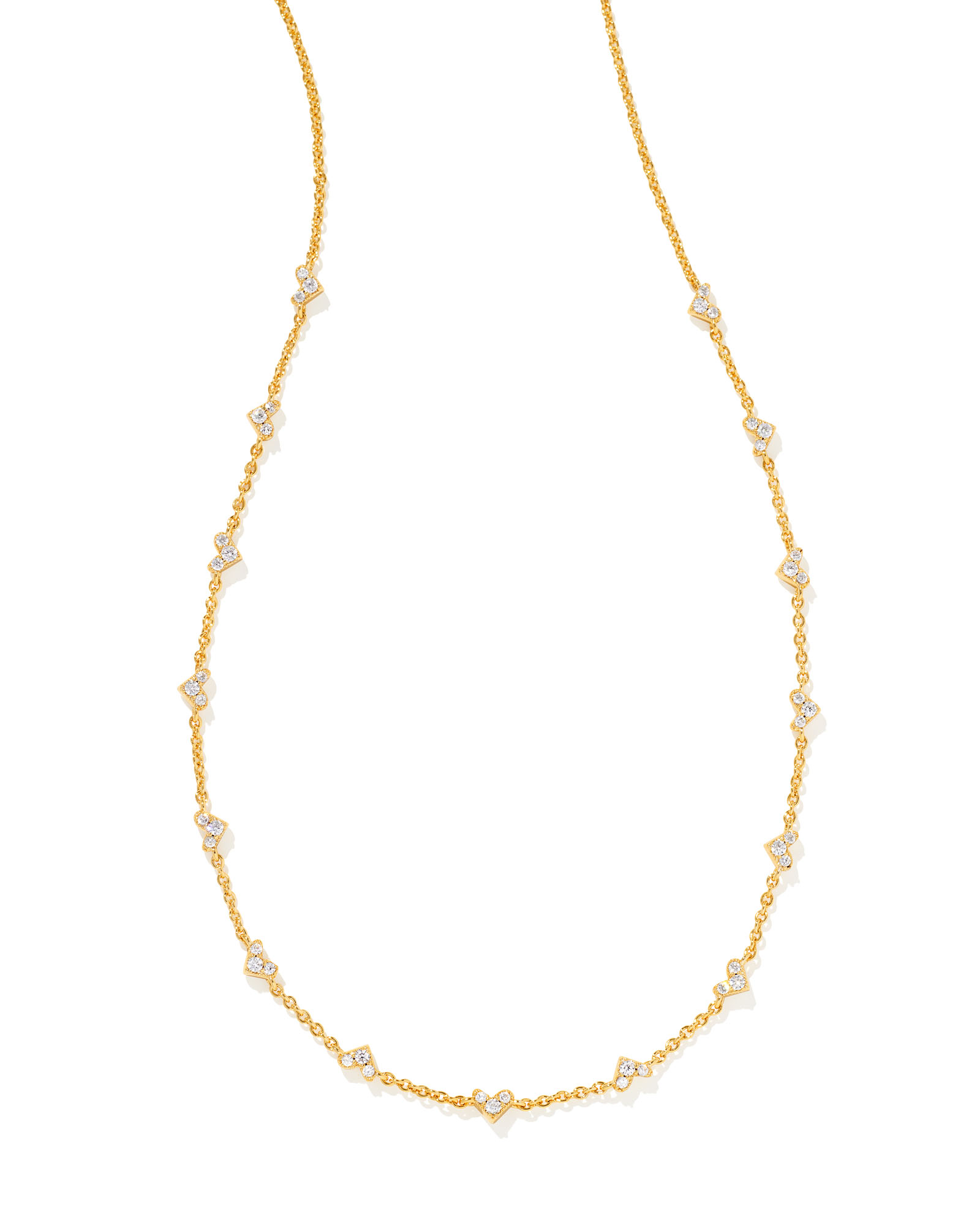 Kendra Scott Penny Heart Multi Strand Necklace in Ivory Mother-of-Pearl |  REEDS Jewelers