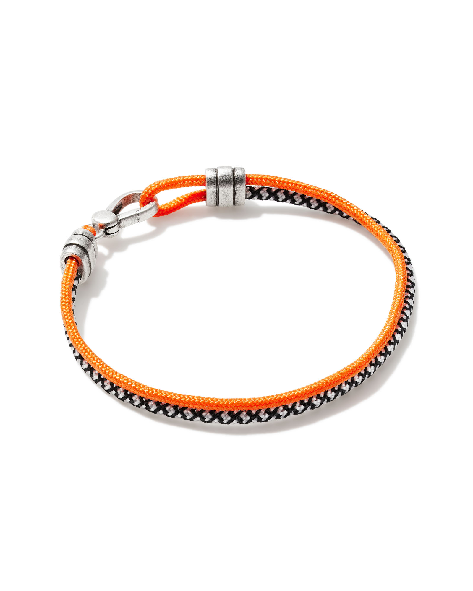 Kenneth Oxidized Sterling Silver Corded Bracelet in Orange Mix | Kendra  Scott