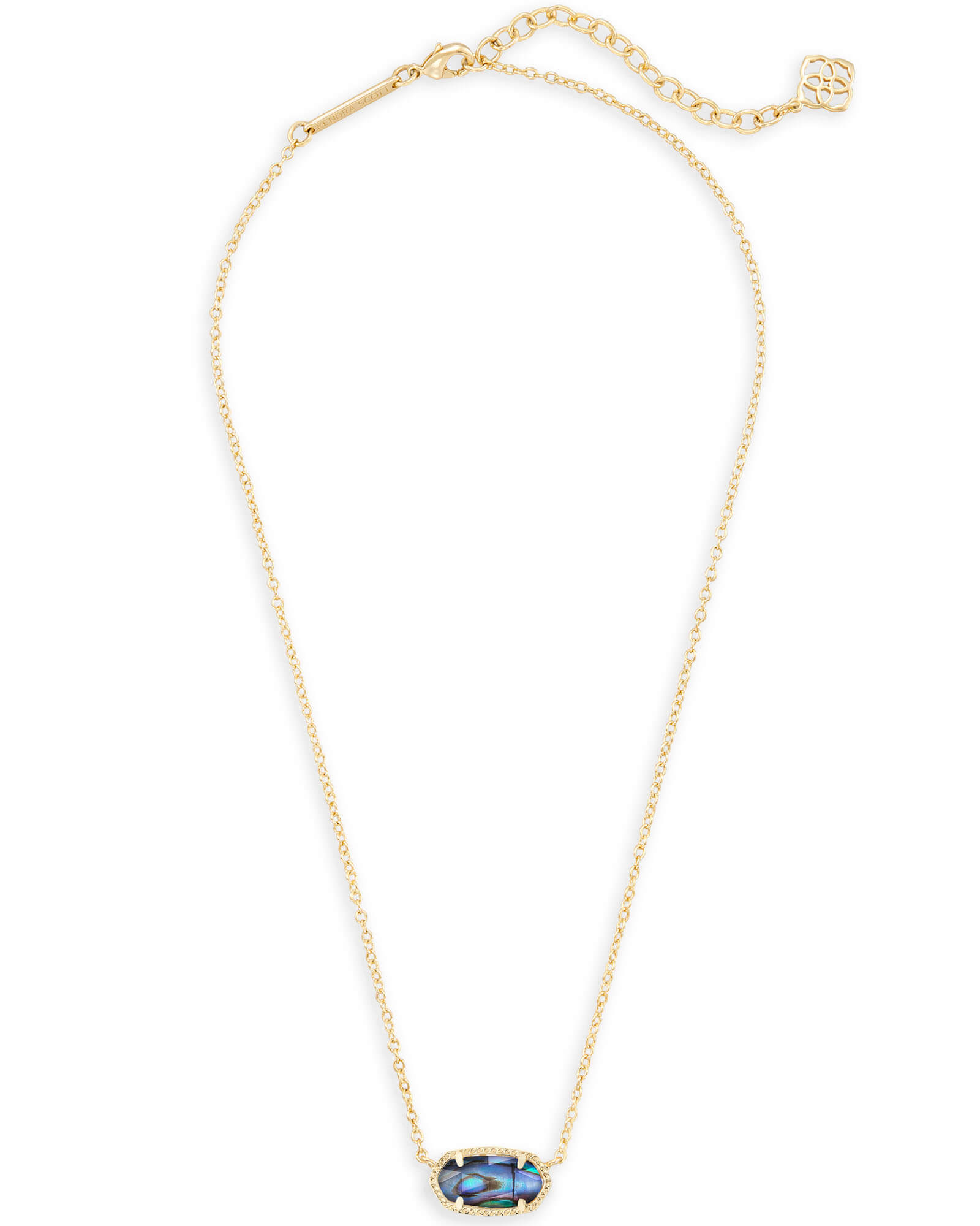 Elisa Gold Pendant Necklace Abalone Shell | Kendra Scott