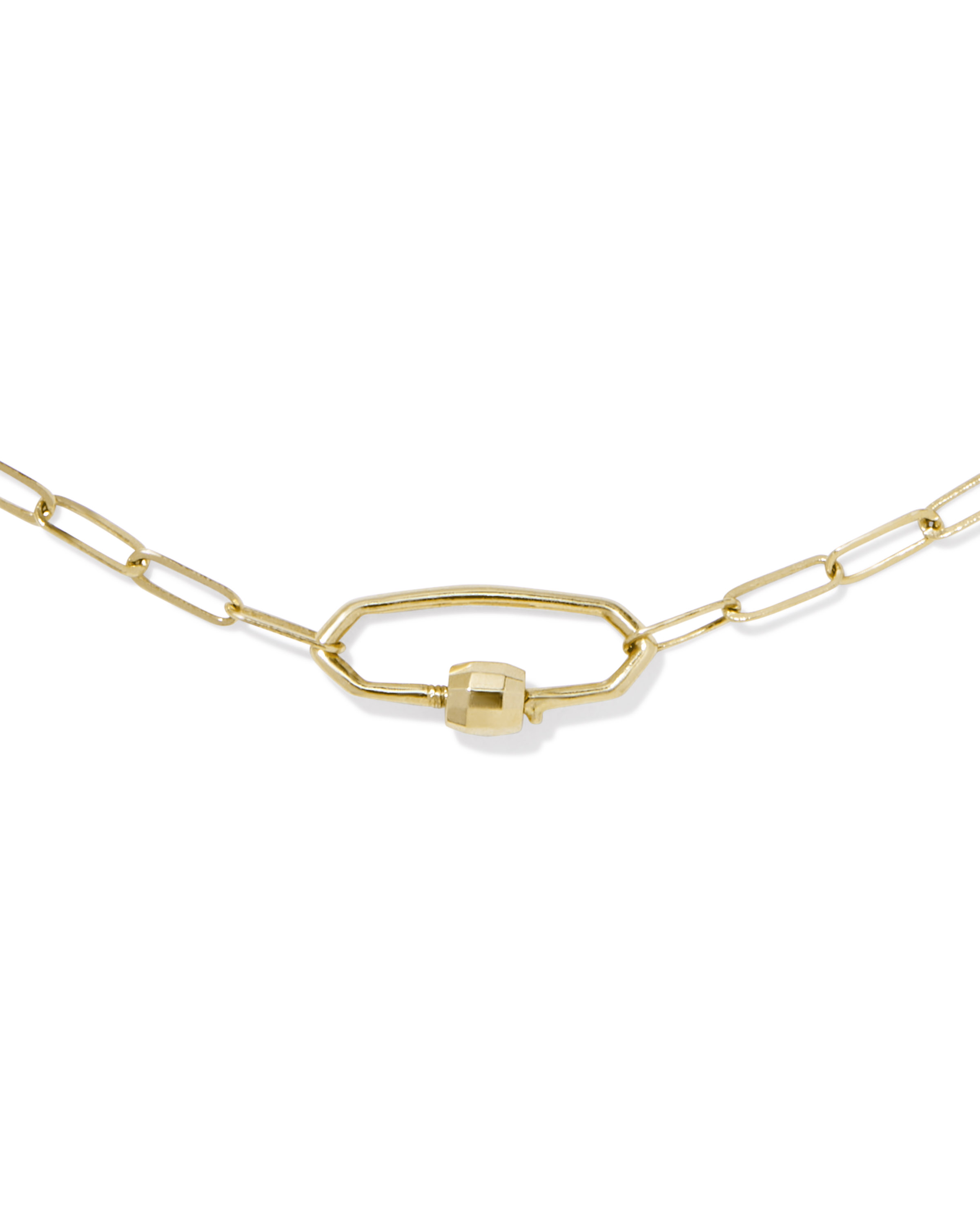 Stella Paperclip Pendant Necklace in 14k Yellow Gold | Kendra Scott