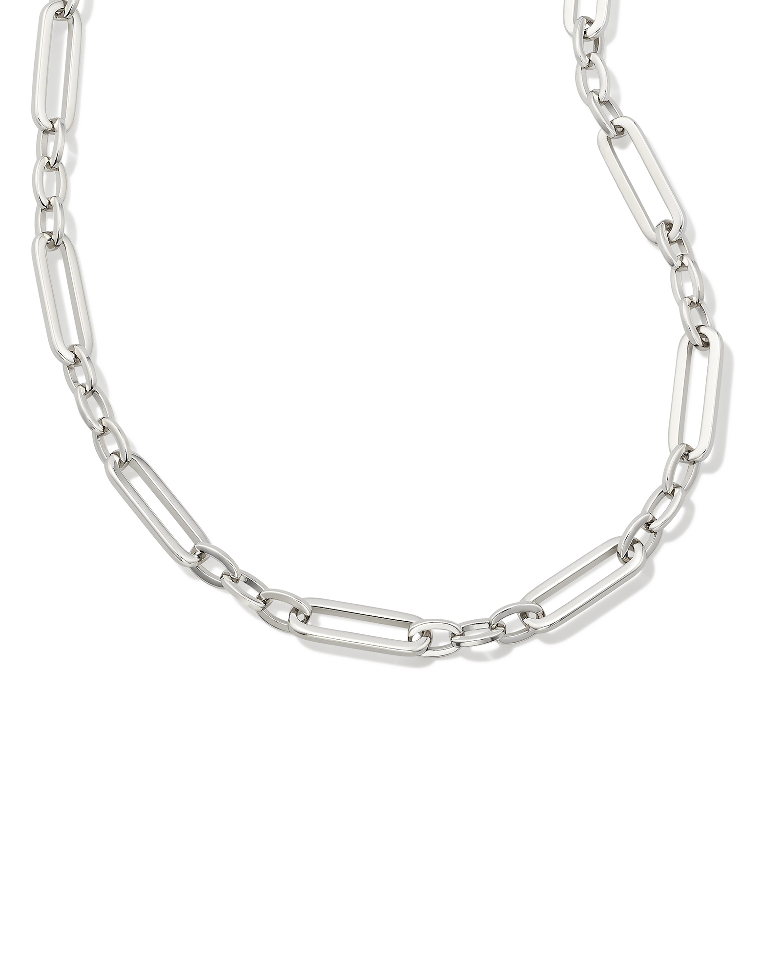 Heather Link and Chain Necklace in Silver | Kendra Scott