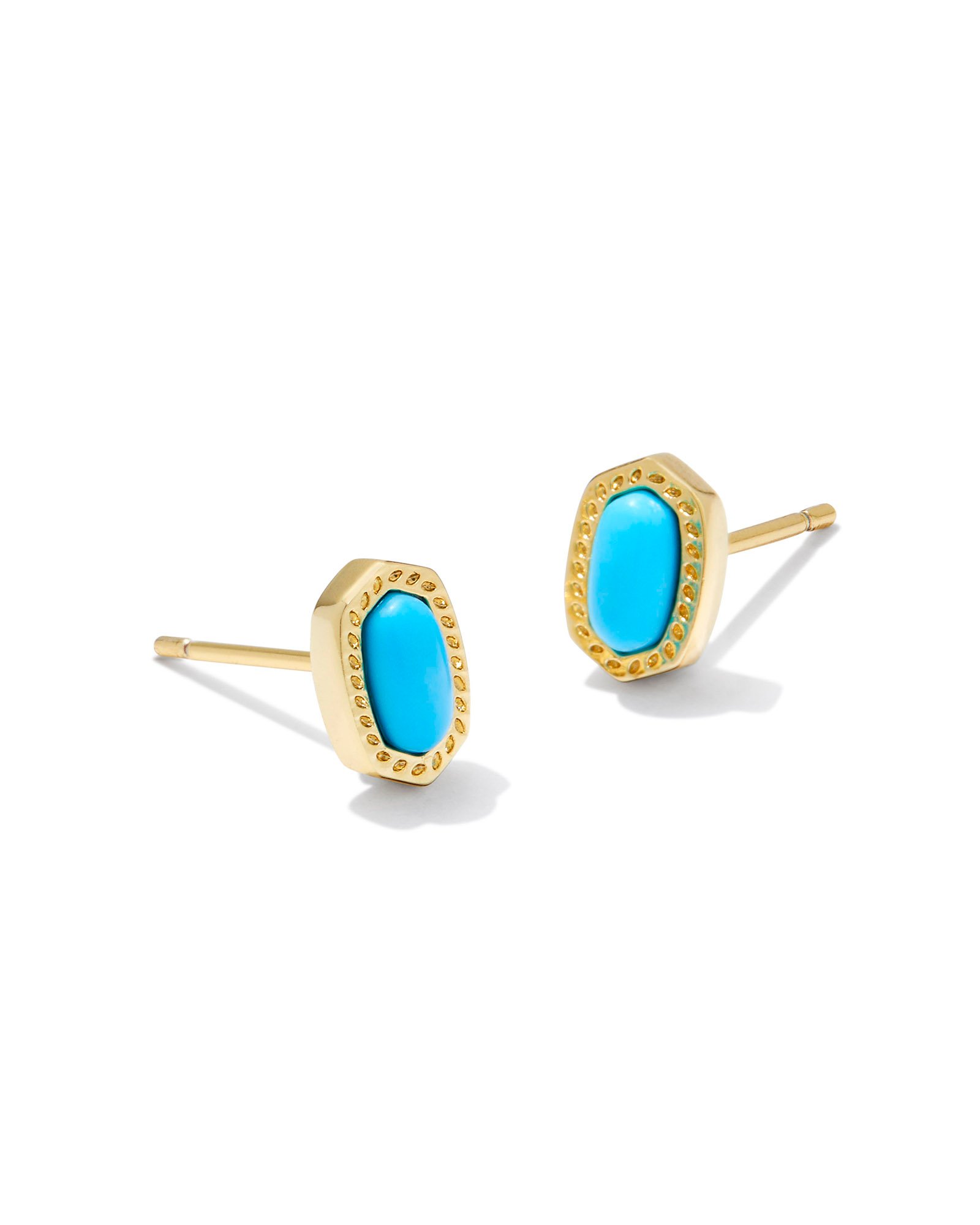 Kendra Scott Ellie Gold retailer In Clear Crystal Stud Earrings