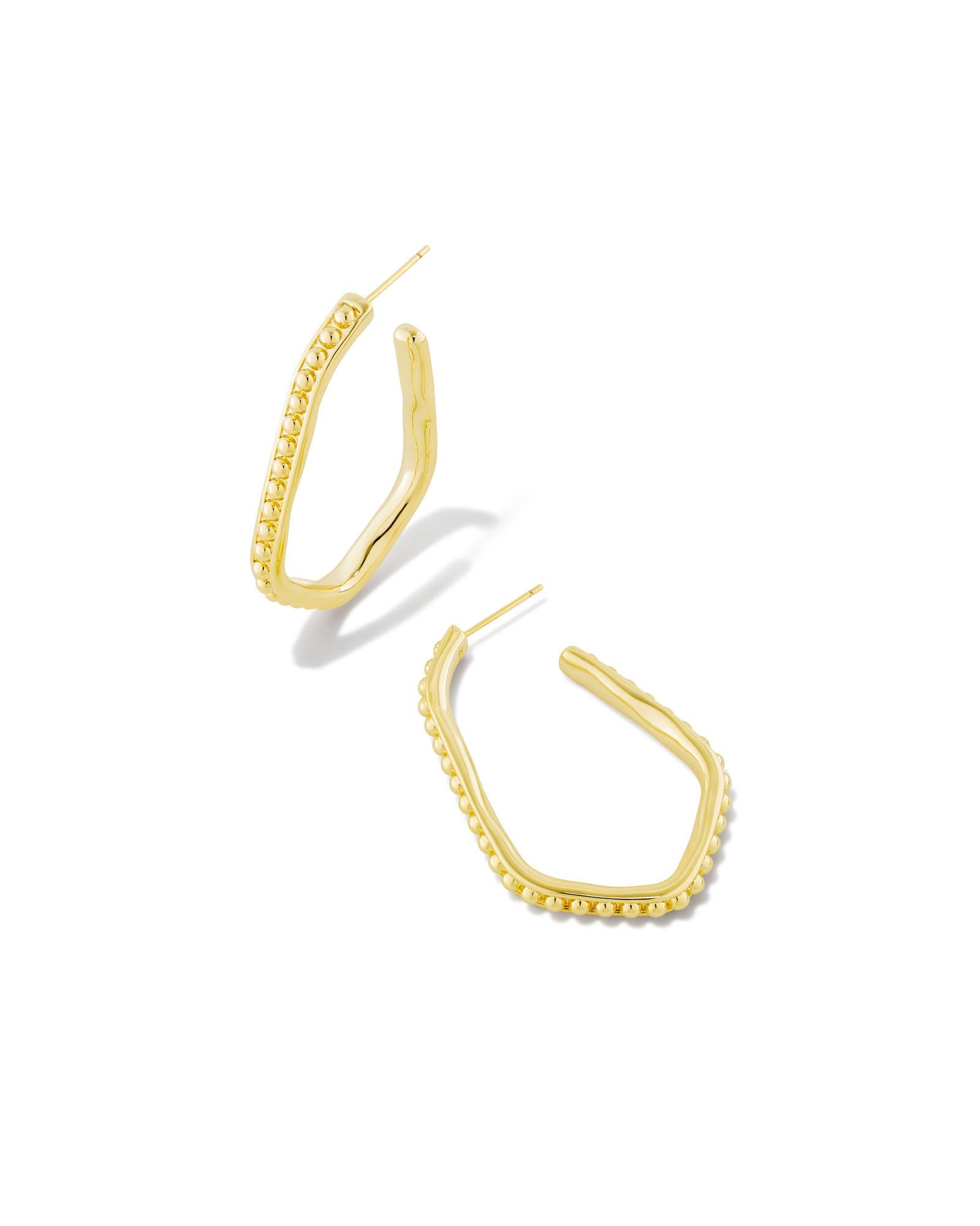 Lonnie Beaded Hoop Earrings in Gold | Kendra Scott