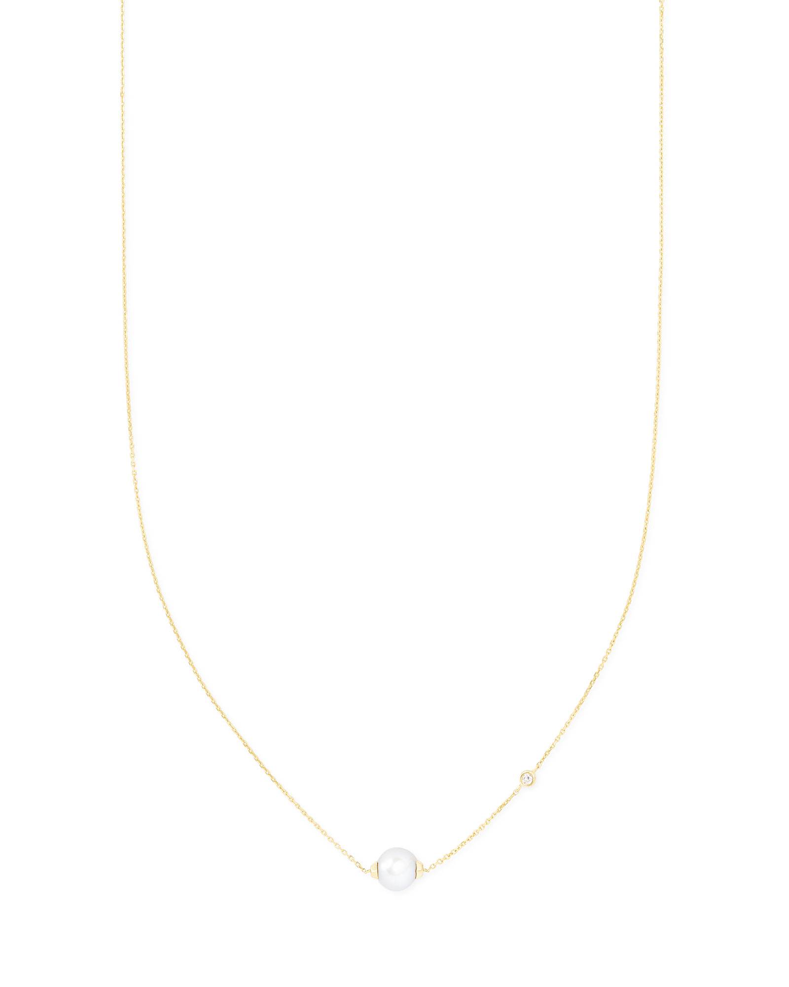 Cathleen 14k Gold Pendant Necklace in Pearl | Kendra Scott