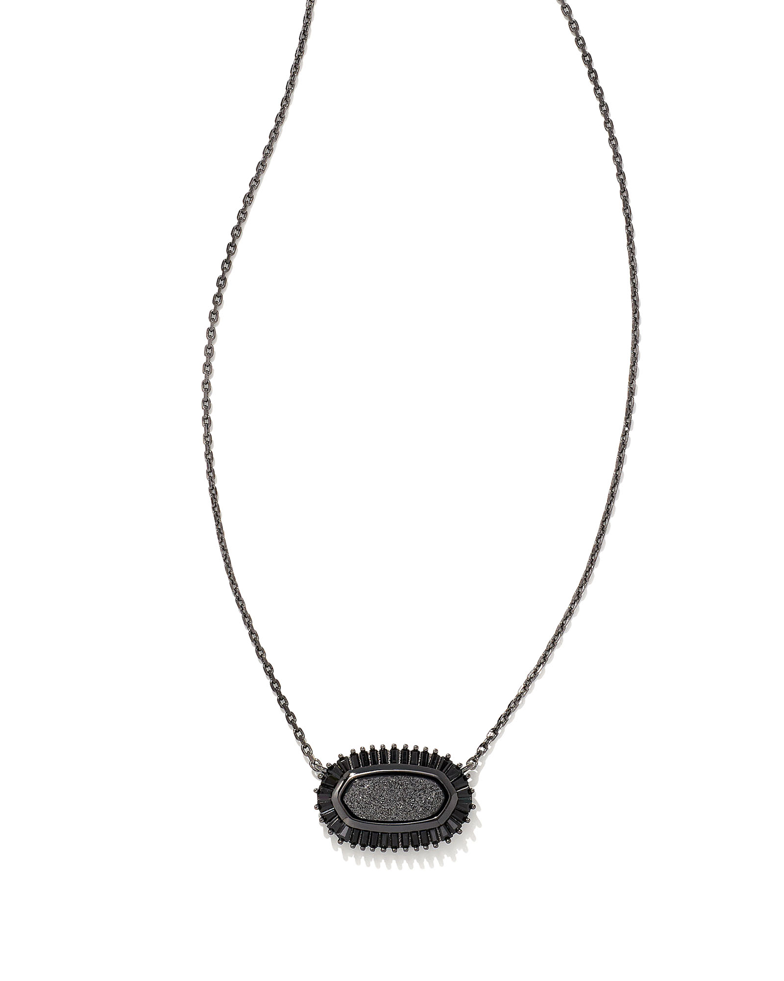 gunmetal kendra scott necklace