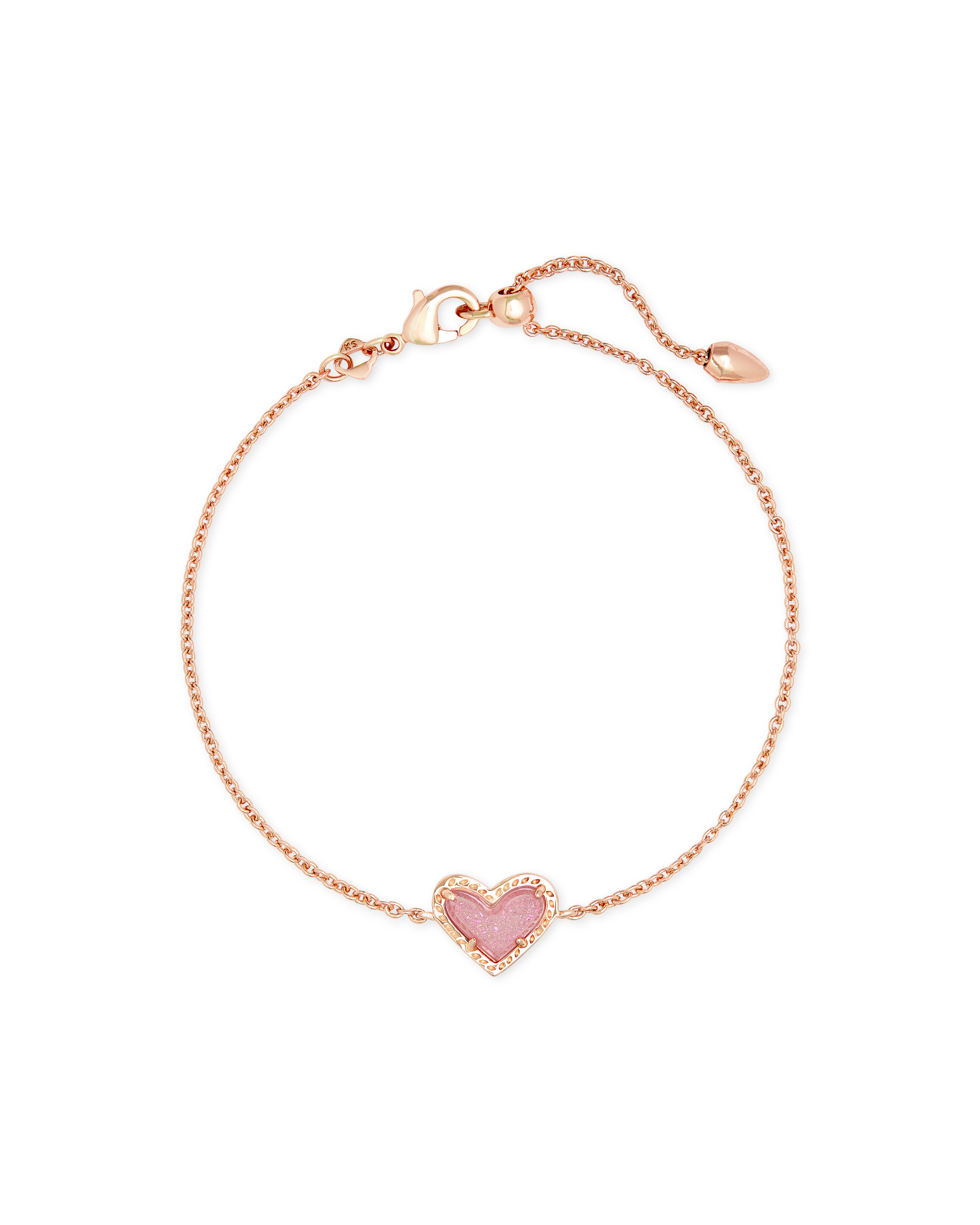Effy Novelty 14K White Gold Diamond Heart Bracelet, 0.10 TCW