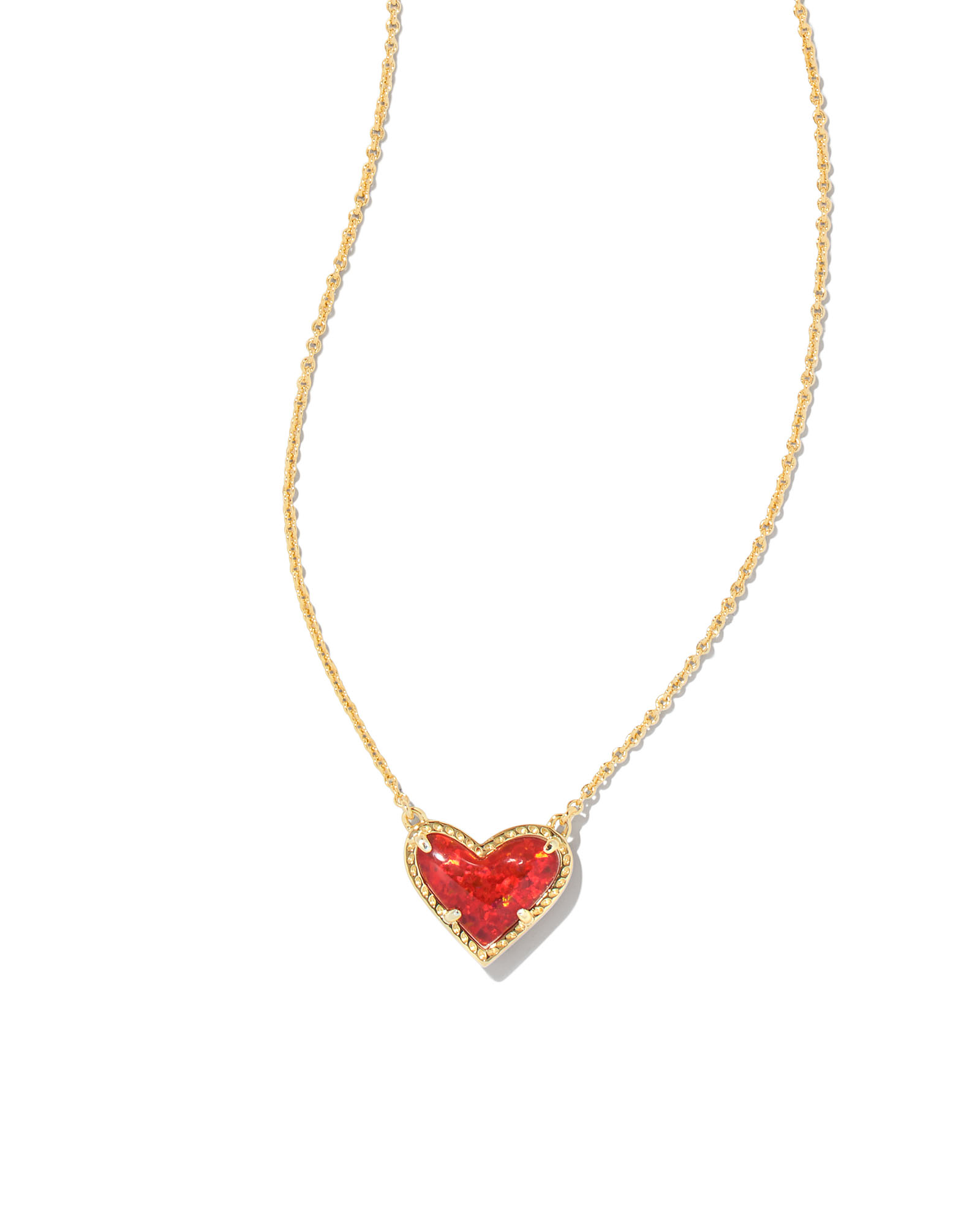 red heart necklace with diamonds