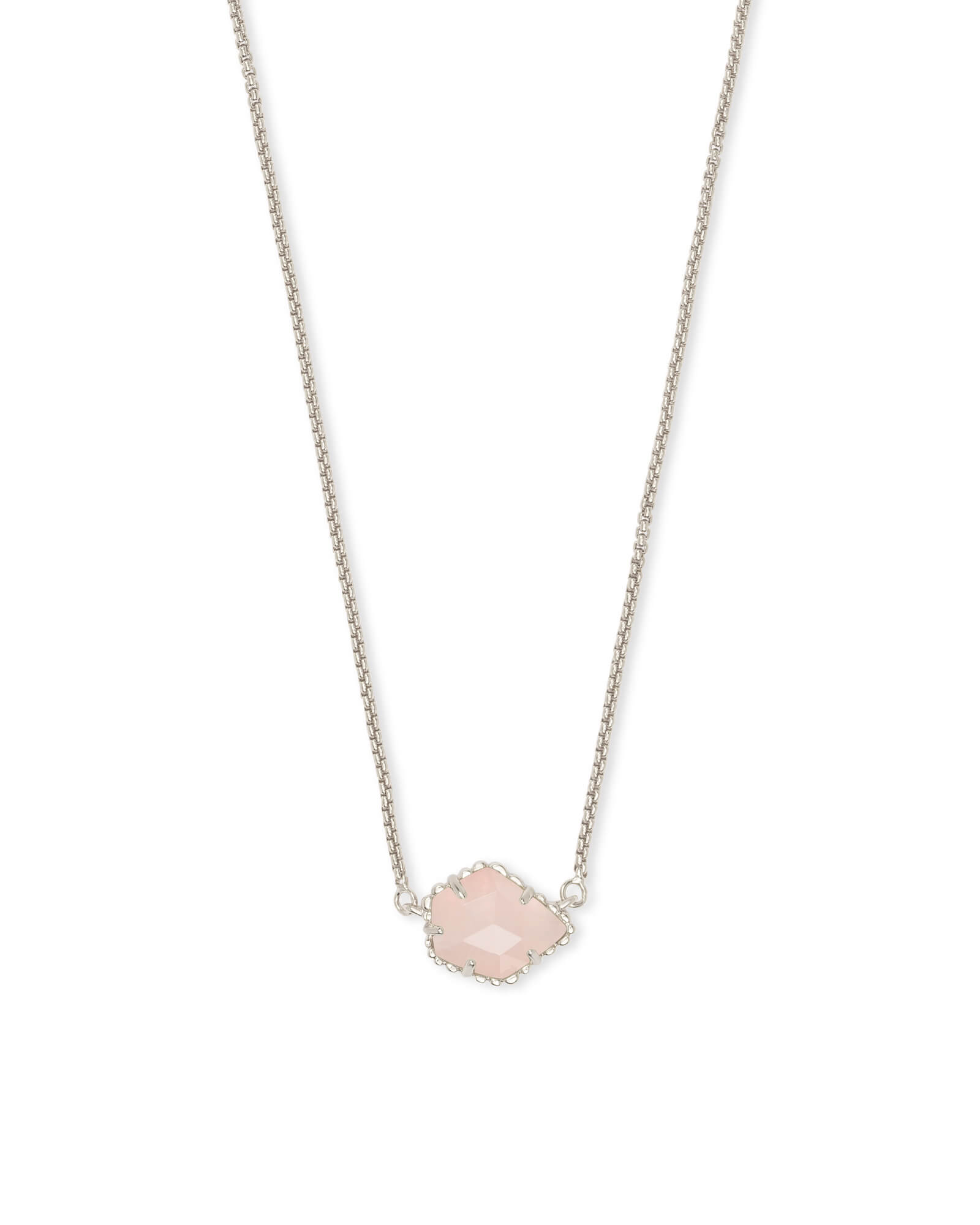 small rose quartz pendant