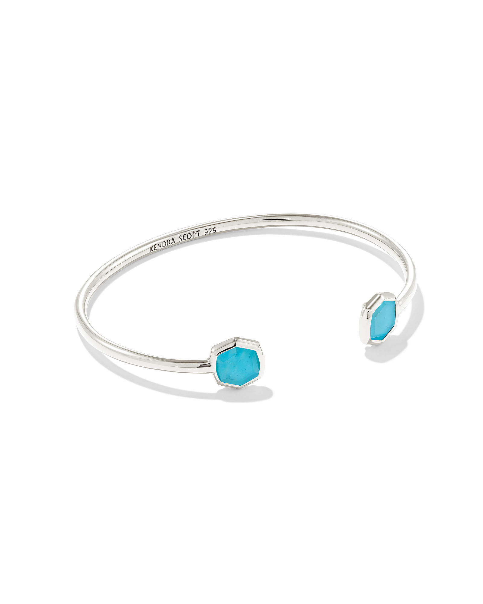 Davis Sterling Silver Small Cuff Bracelet in Turquoise | Kendra Scott