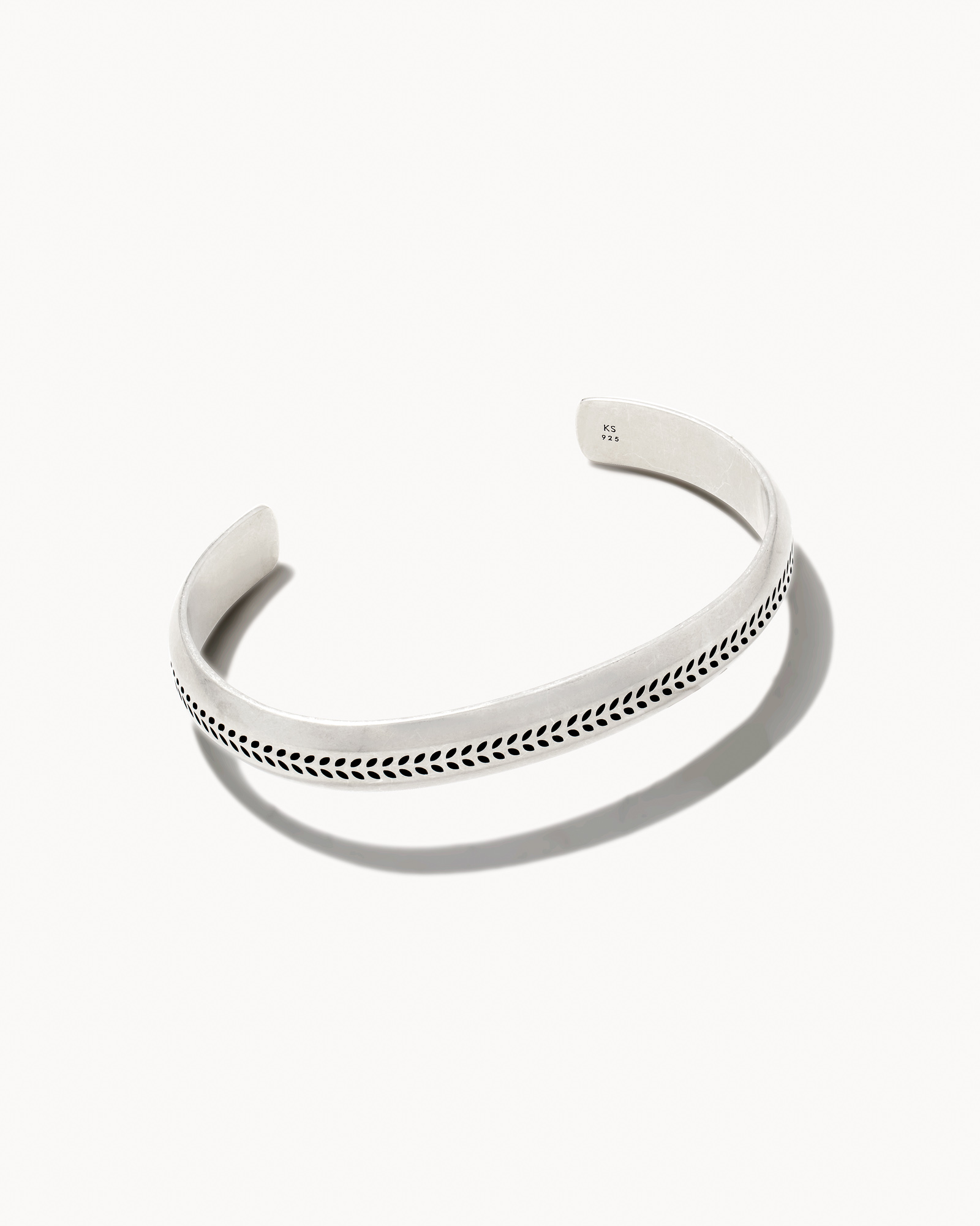 Hicks Thin Cuff Bracelet in Oxidized Sterling Silver