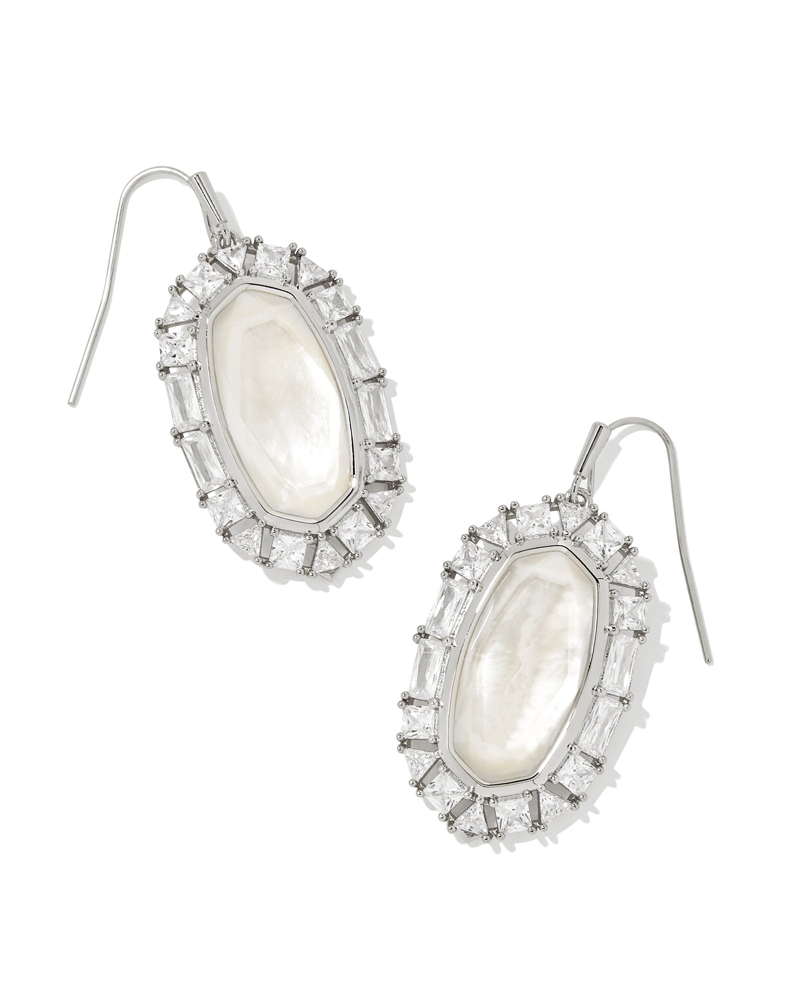 Kendra Scott Alexa Mother of Pearl and Silver discount Earrings