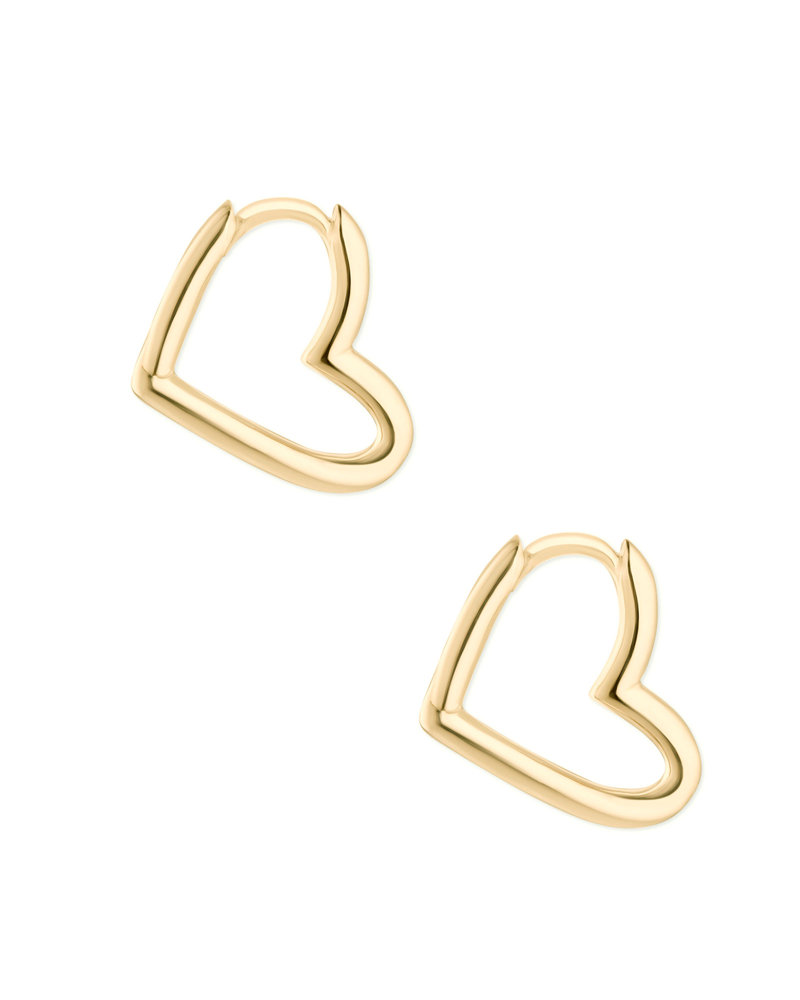 Ari Heart Hoop Earrings in 18k Yellow Gold Vermeil | Kendra Scott