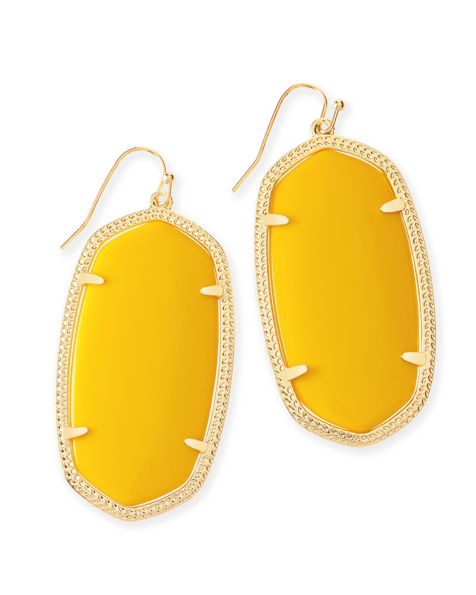 Danielle Gold Statement Earrings in Yellow | Kendra Scott