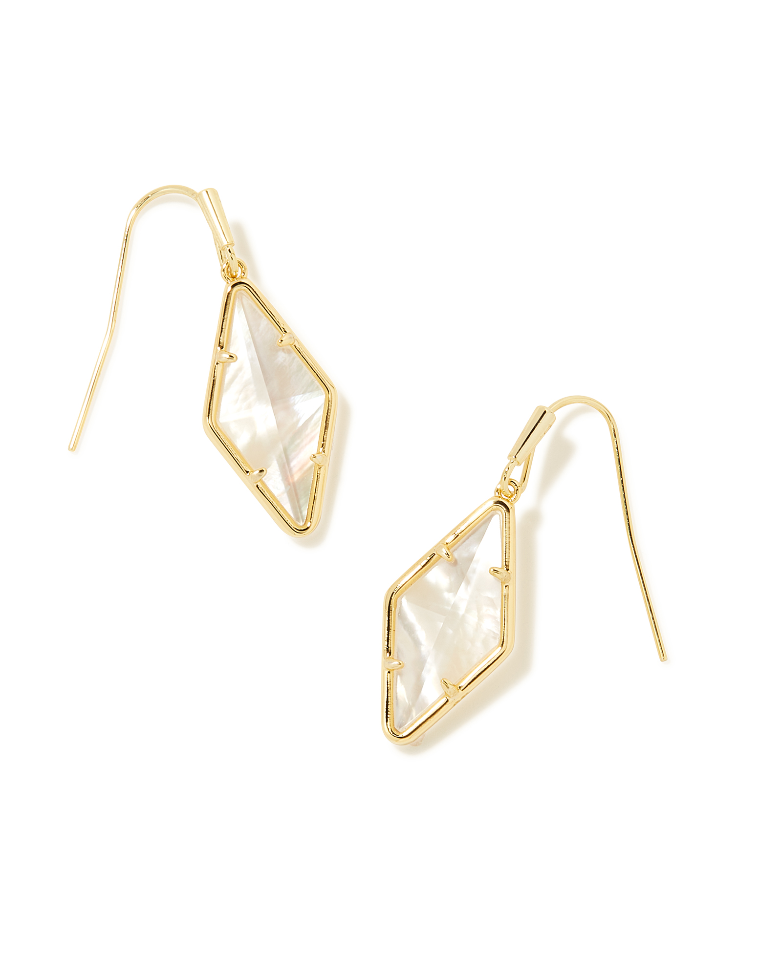 Kinsley Gold Drop Earrings in Ivory Mother-of-Pearl | Kendra Scott