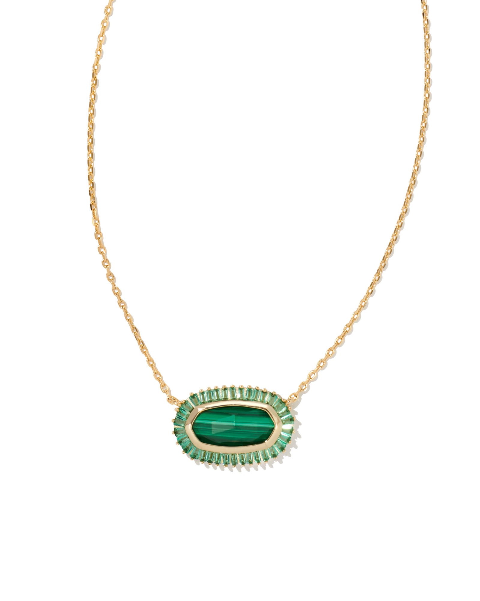 kendra scott emerald green necklace