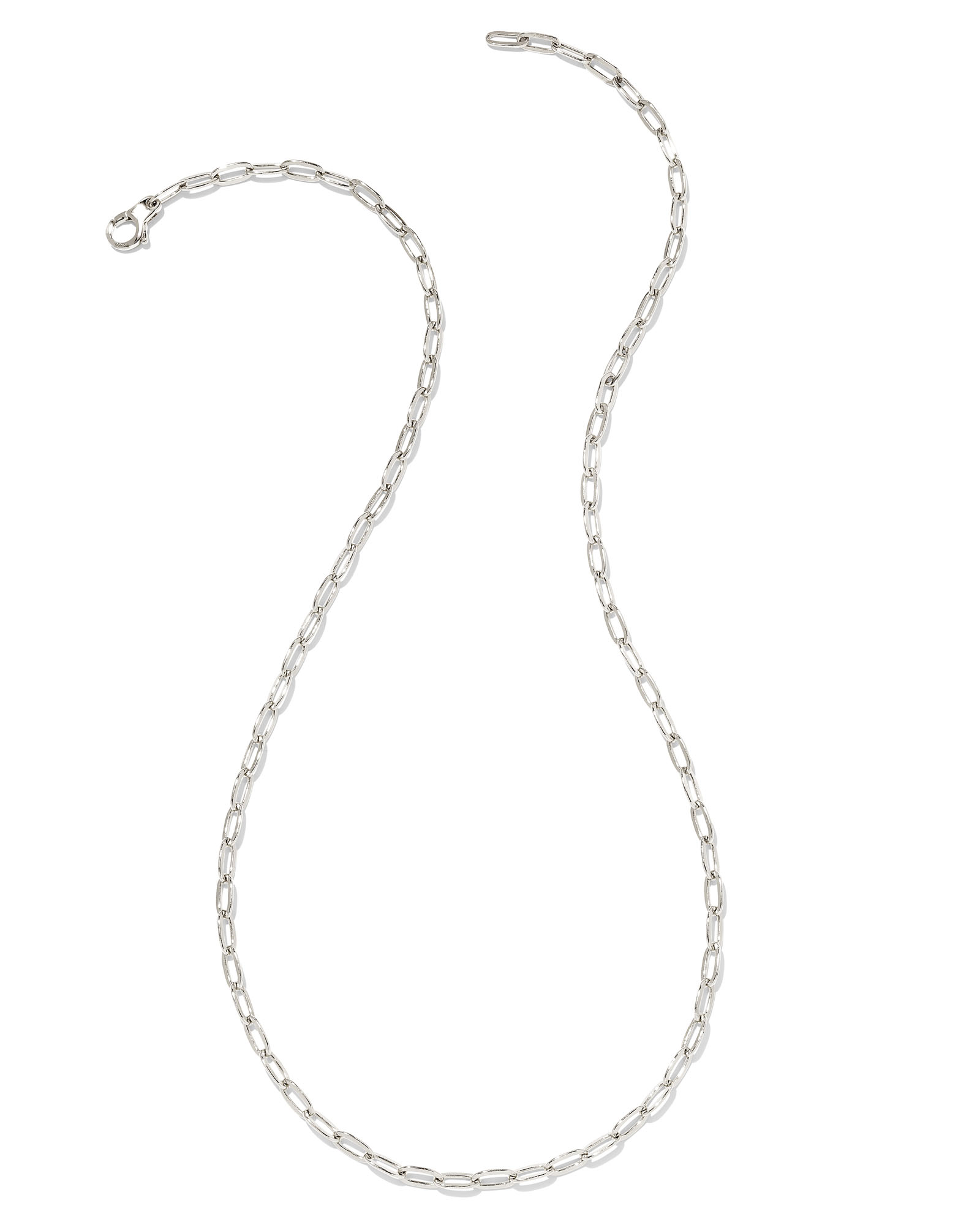 Paperclip Chain Necklace Adjustable 50cm/20' in Sterling Silver | Jewellery  by Monica Vinader