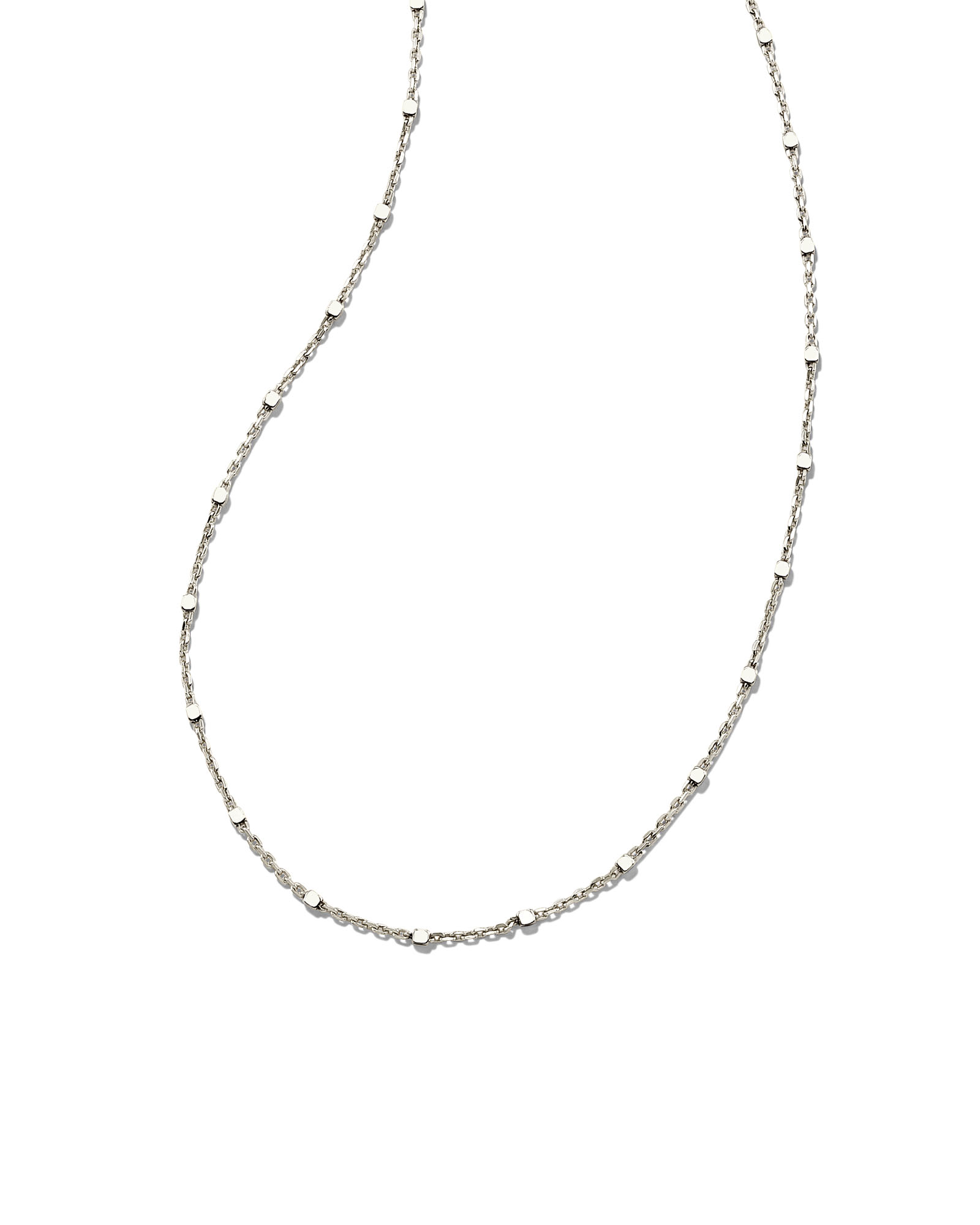 silver satellite chain necklace