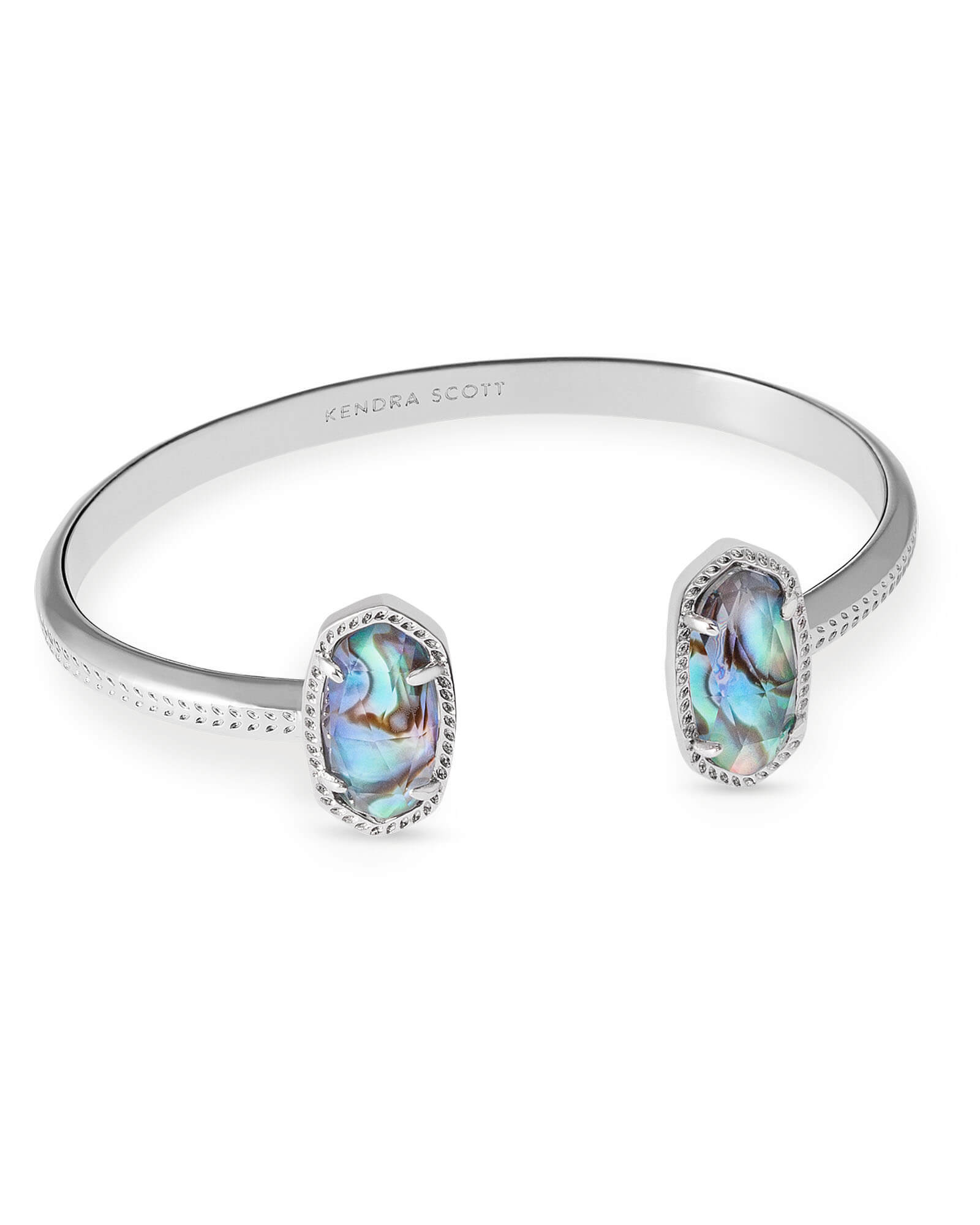 Elton Silver Cuff Bracelet in Abalone Shell | Kendra Scott