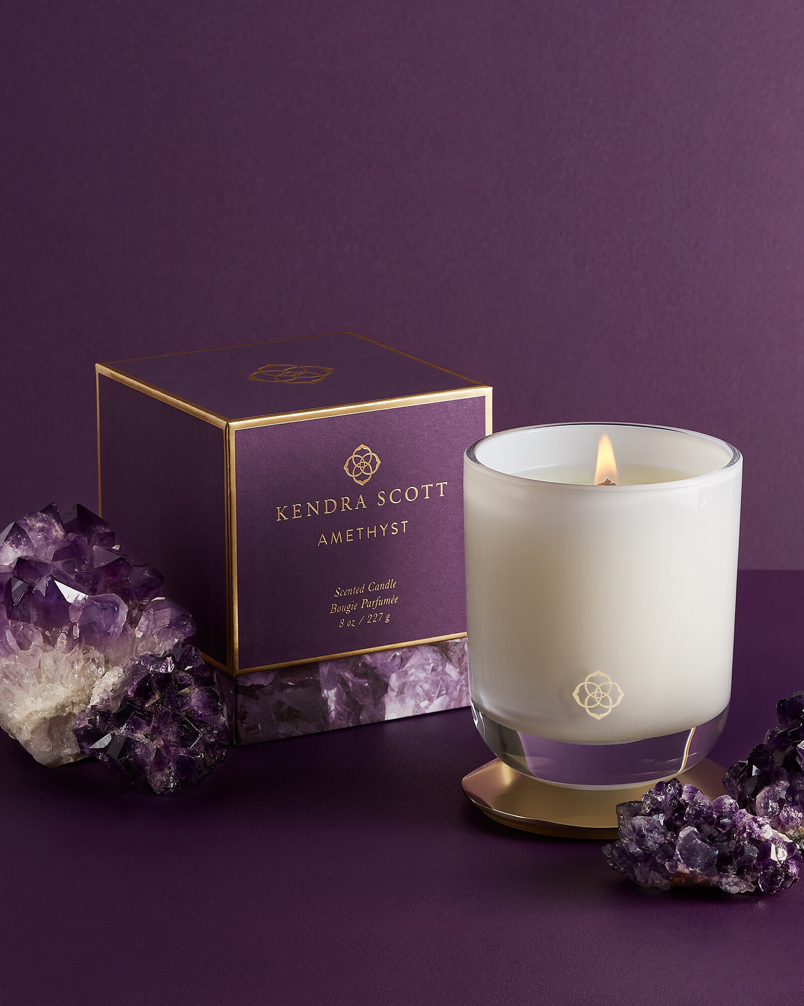 Amethyst Tumbler Candles Soy Blend Wax Kendra Scott