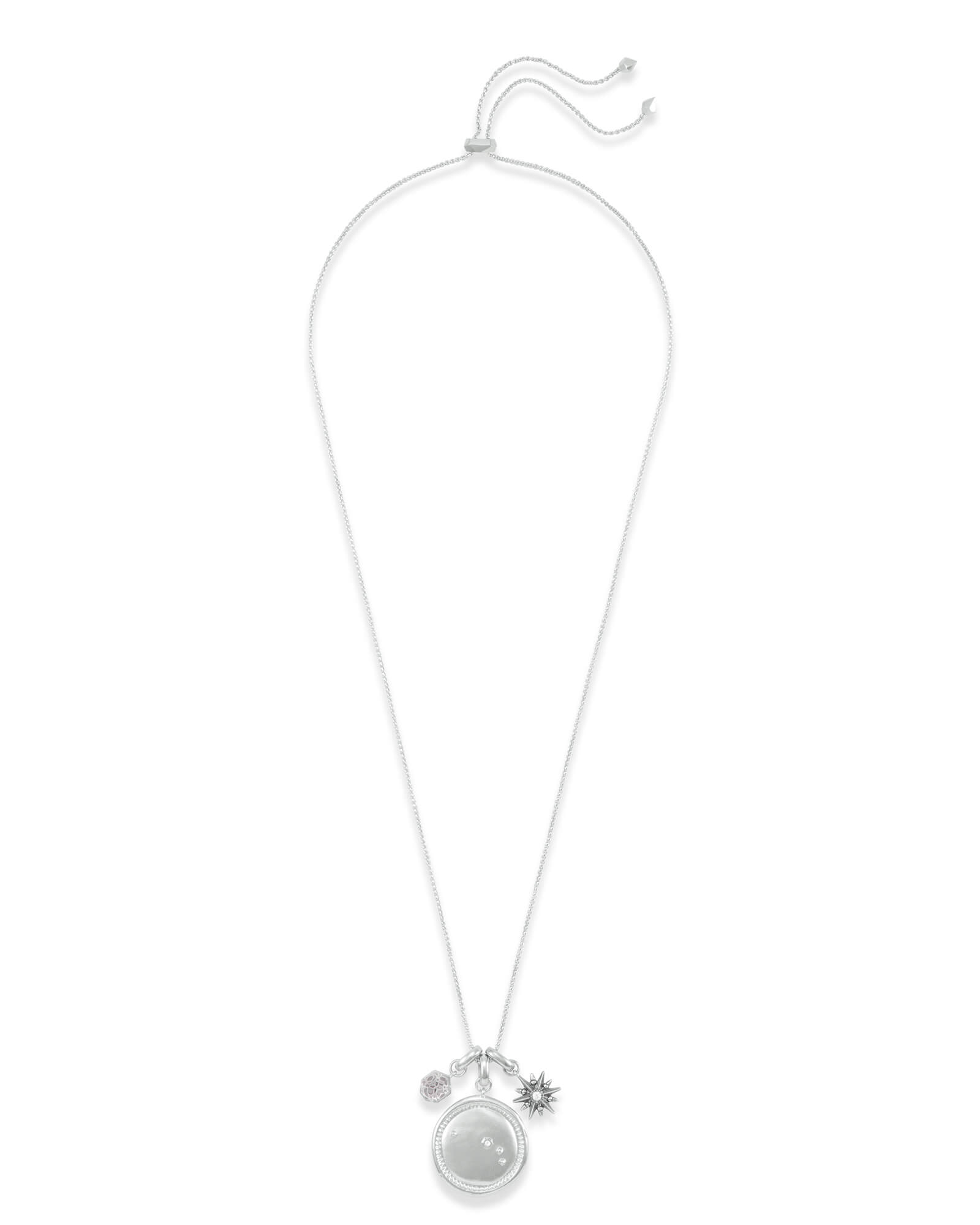 April Aries Charm Necklace Set in Silver | Kendra Scott