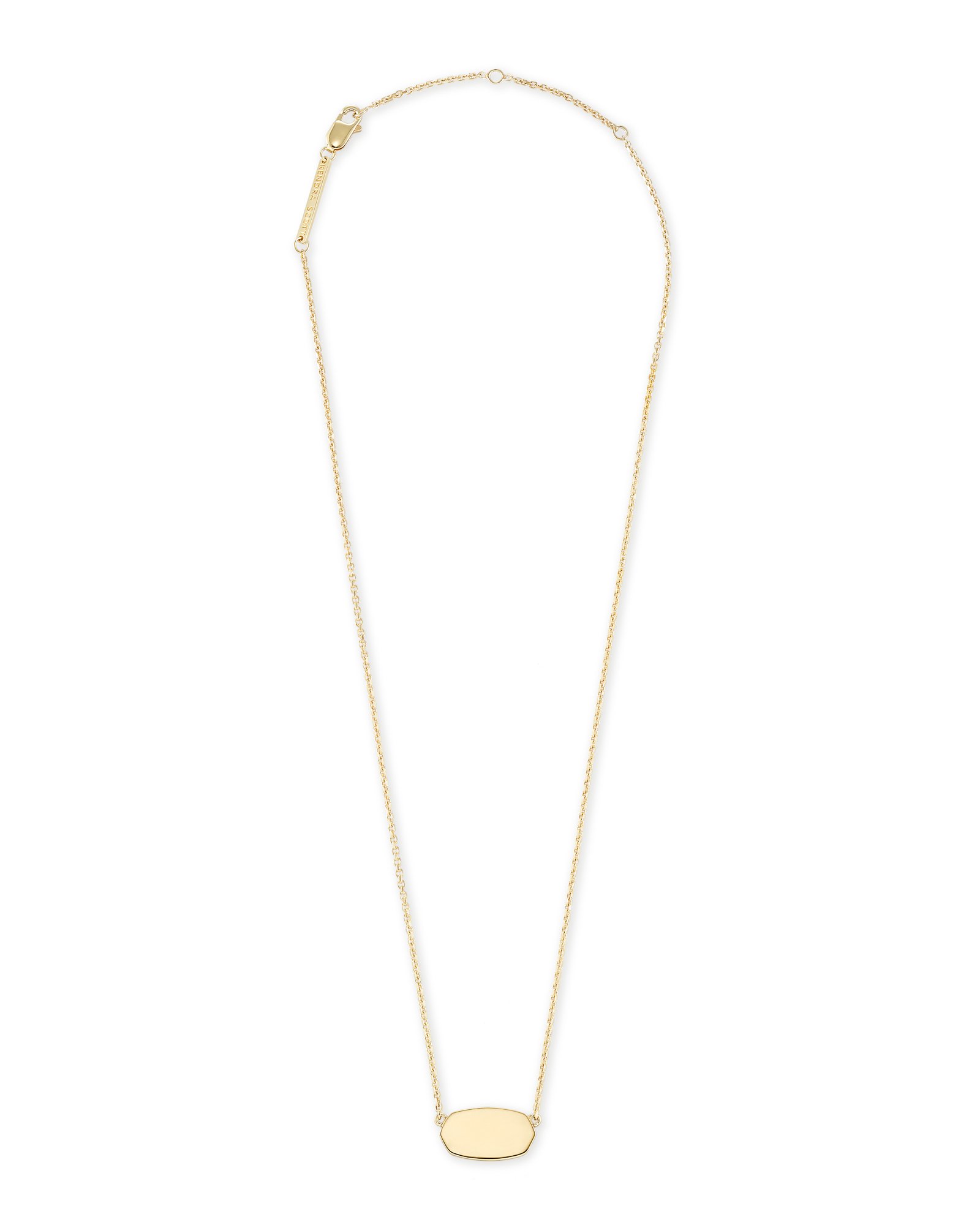 Elisa Short Pendant Necklace In 18k Gold Vermeil Kendra Scott   Kendra Scott Elisa Necklace Sterling Gold Vermeil 01 Lg 