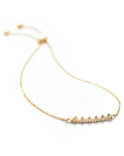 Diamond Letter C Pendant Necklace in 14K Yellow Gold | Kendra Scott