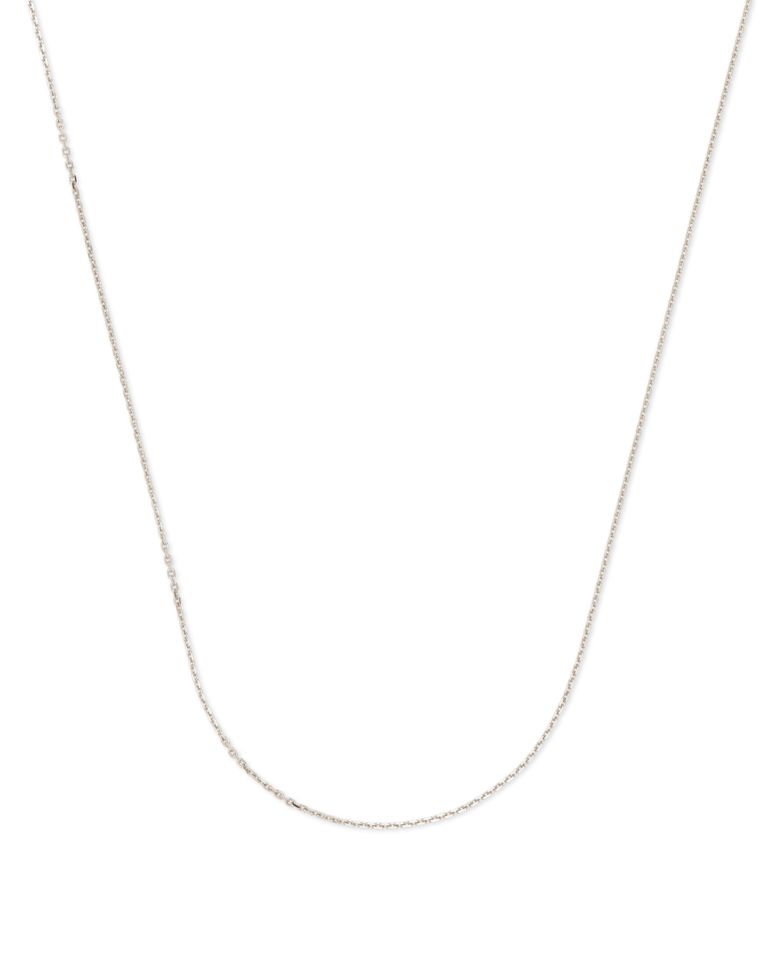 Men's Silver Chain Necklace | 4mm Width | 16 inch - 18 inch - 20 inch - 22 inch - 24 inch | 40cm - 60cm | CubanSkinny | Thin Chain | Mens Gift Idea