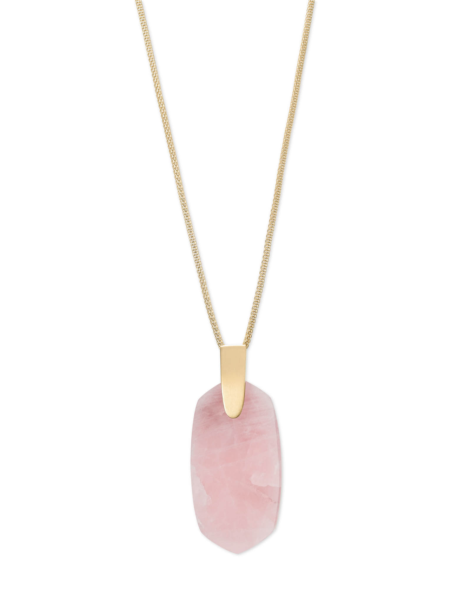 inez gold long pendant necklace