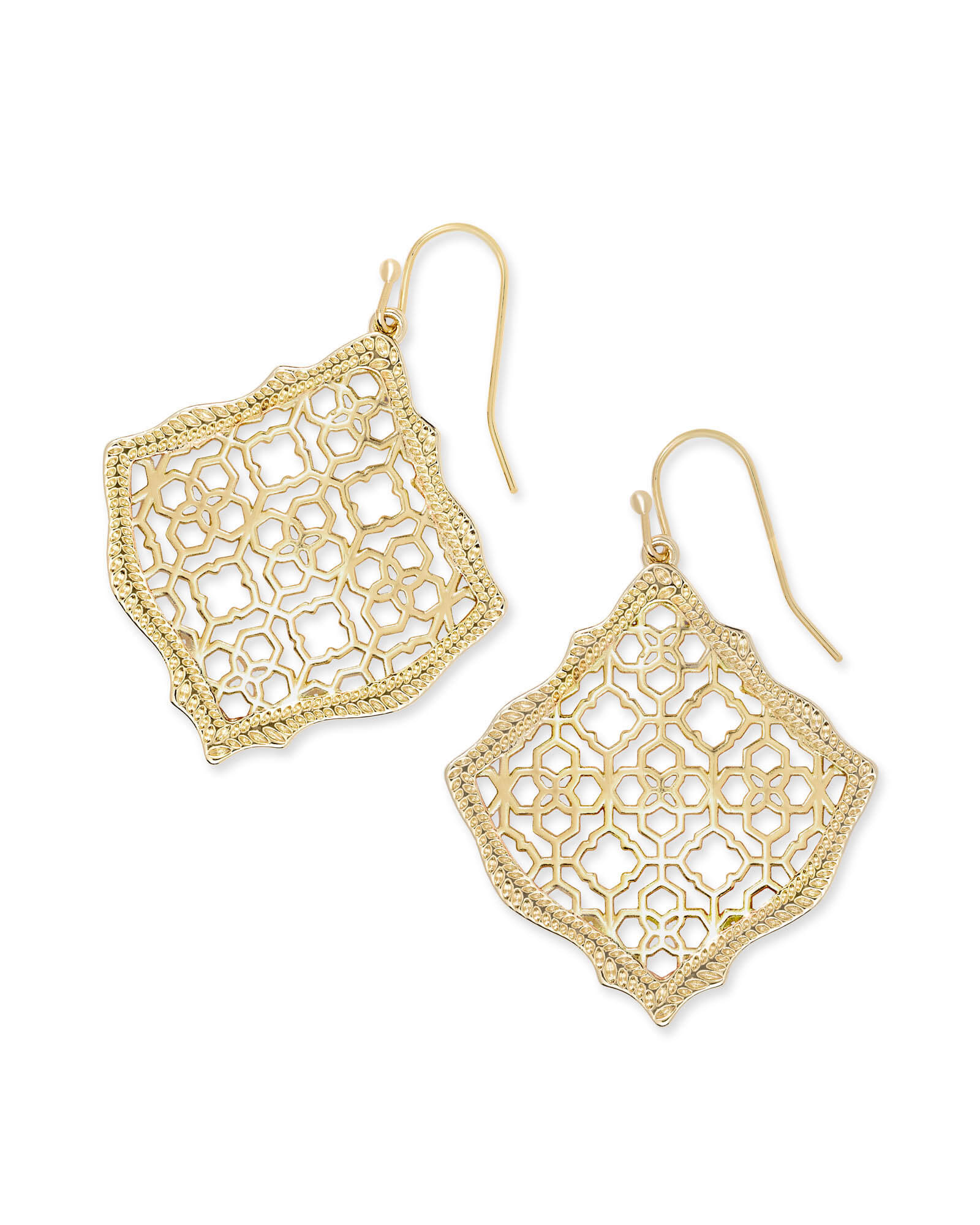 gold filigree earrings