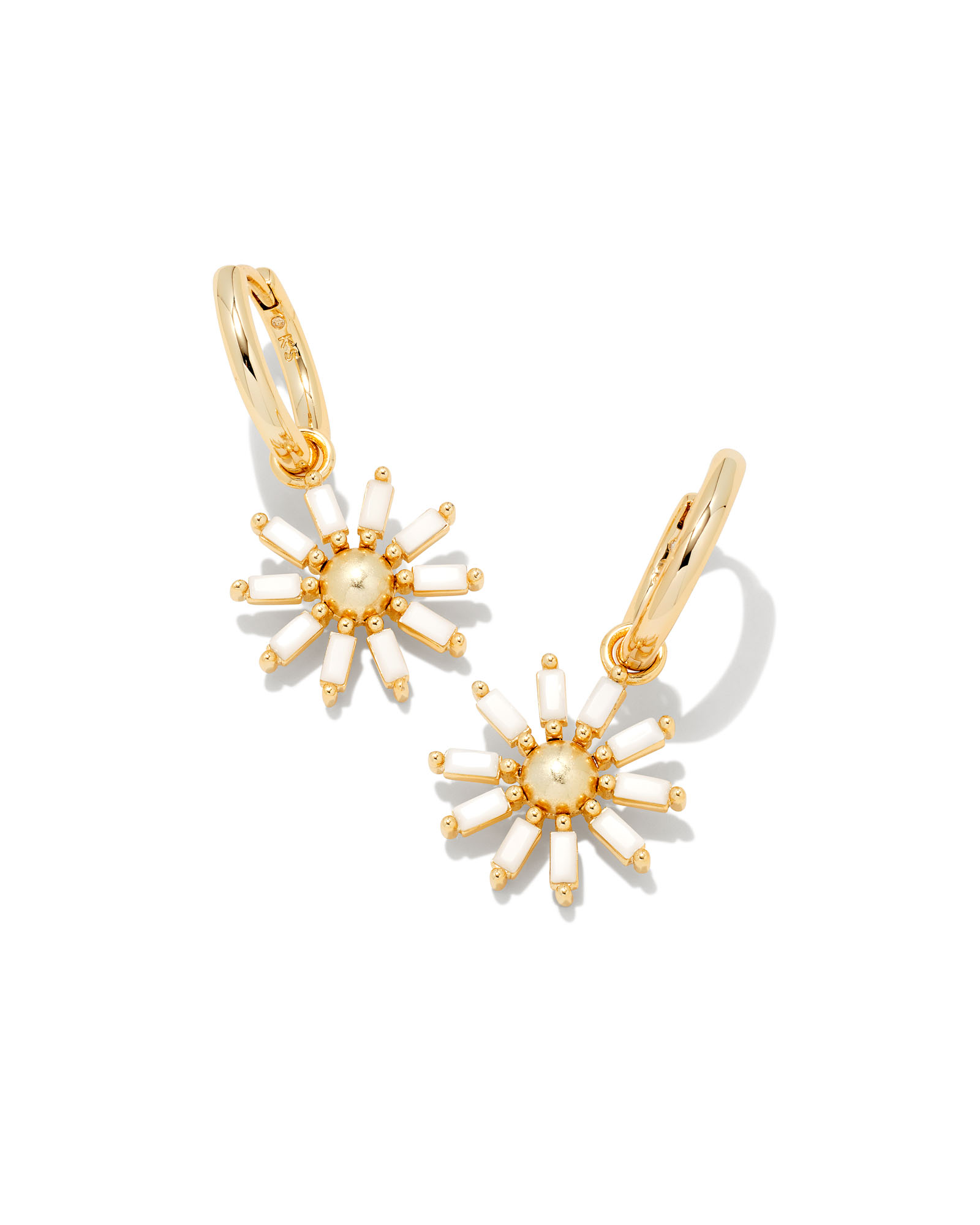 The Daisy Huggie Flower Charm Earring