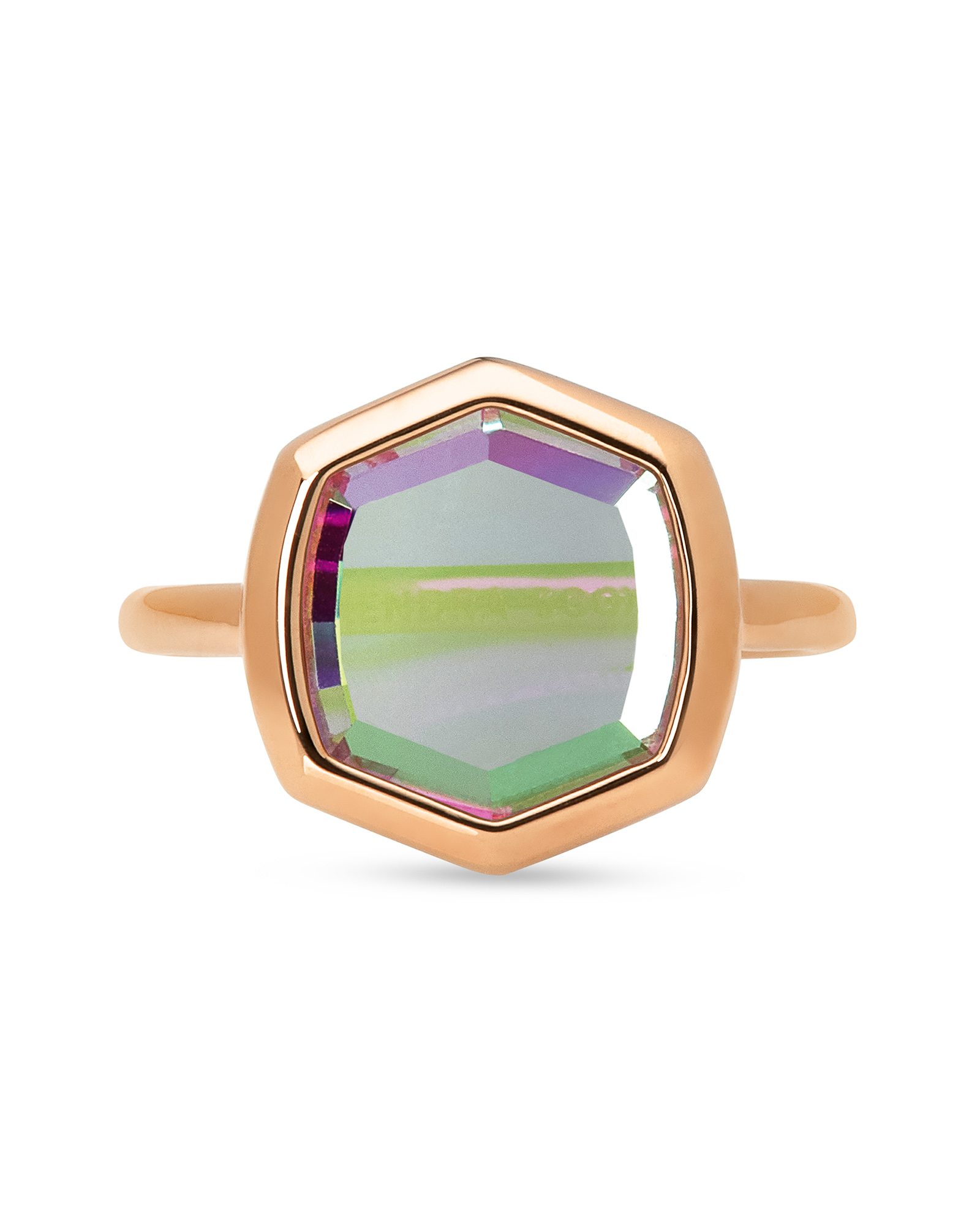Davis 18k Rose Gold Vermeil Cocktail Ring in Ivory Mother-of-Pearl - 8 |  Kendra Scott