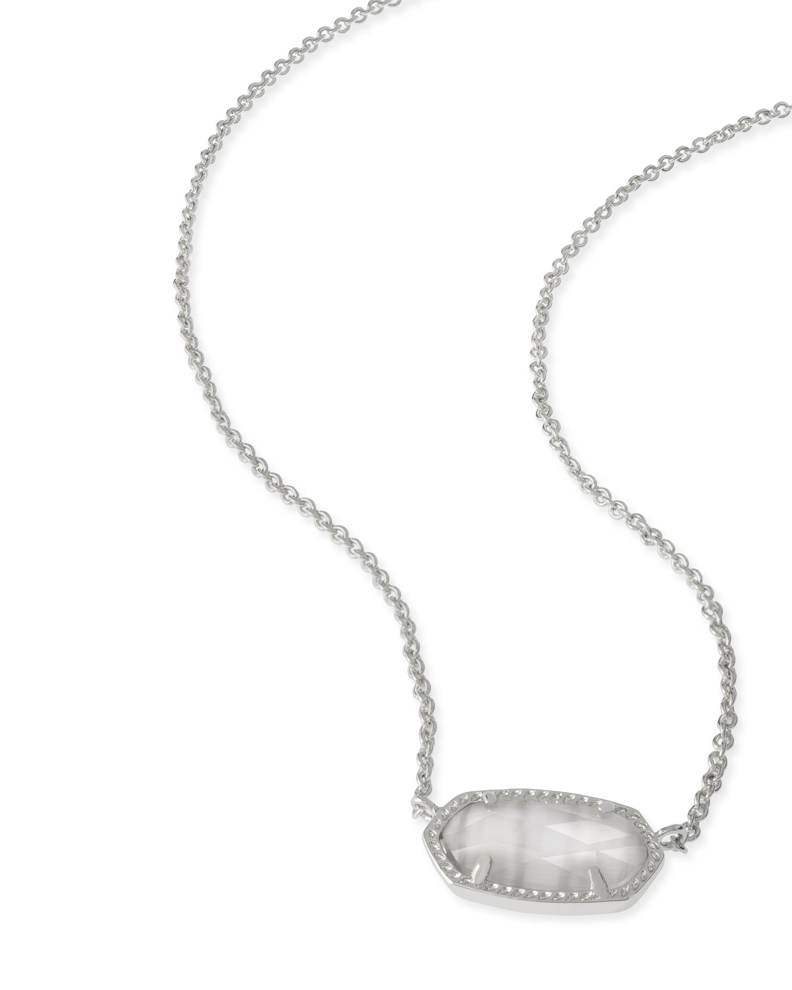 Elisa Silver Pendant Necklace in Slate | Kendra Scott