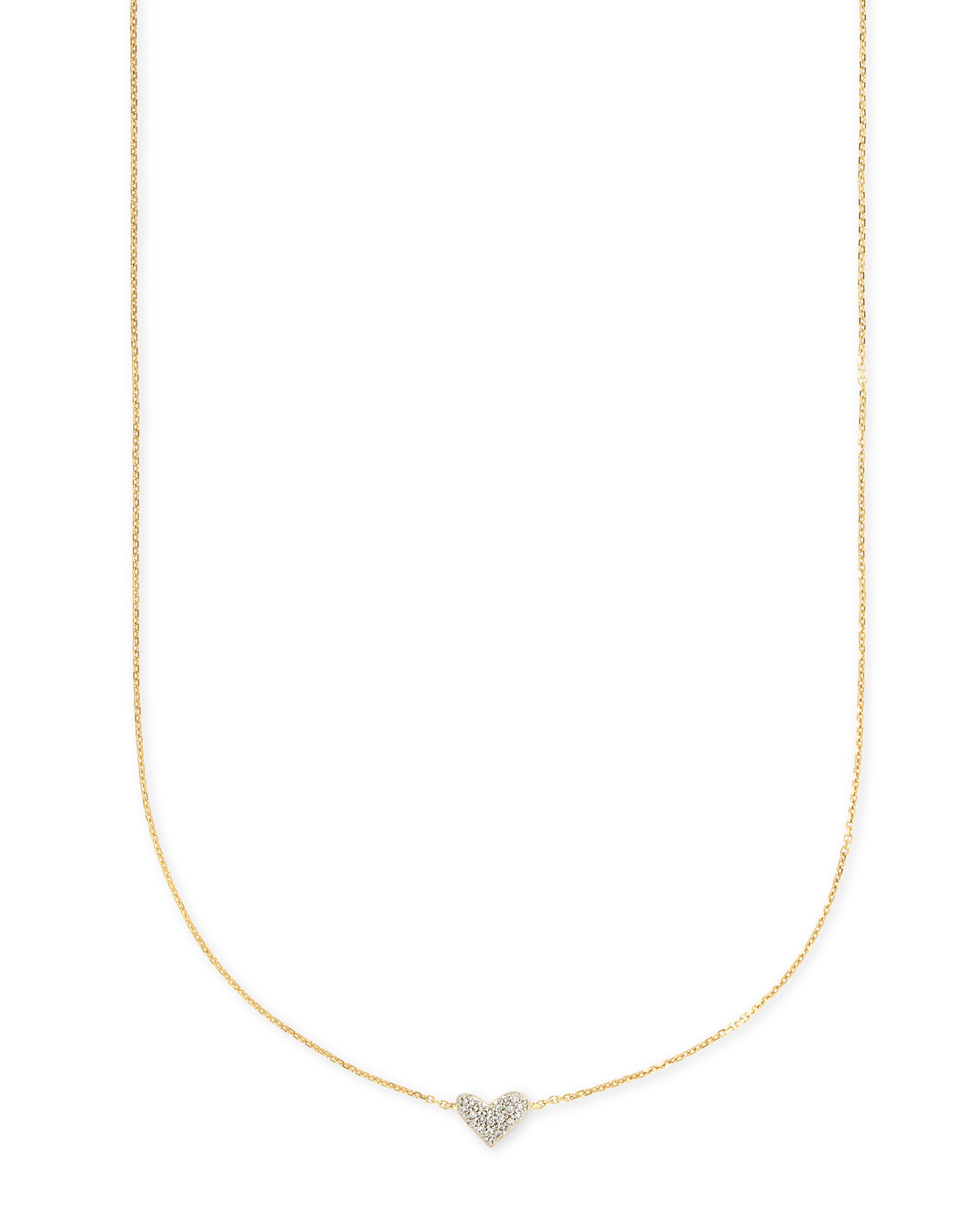 Ari Heart Silver Pendant Necklace in Amethyst | Kendra Scott